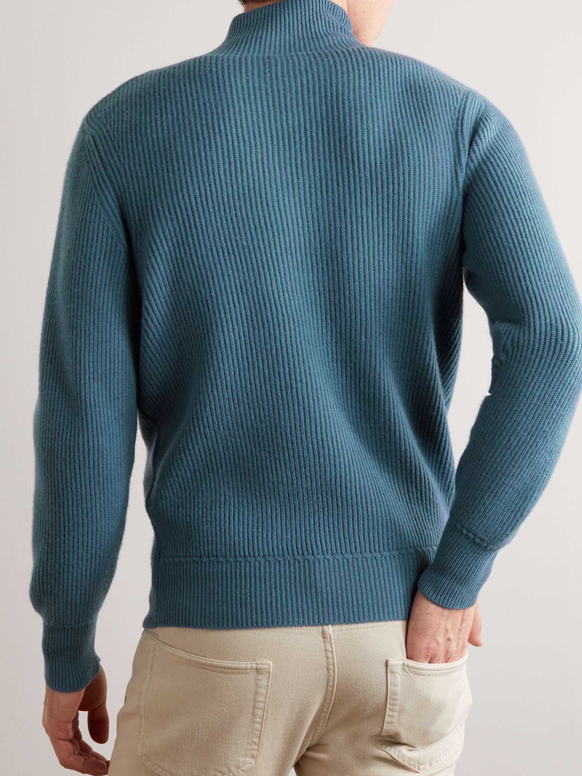 TOM FORD Ribbed Cashmere Rollneck Sweater