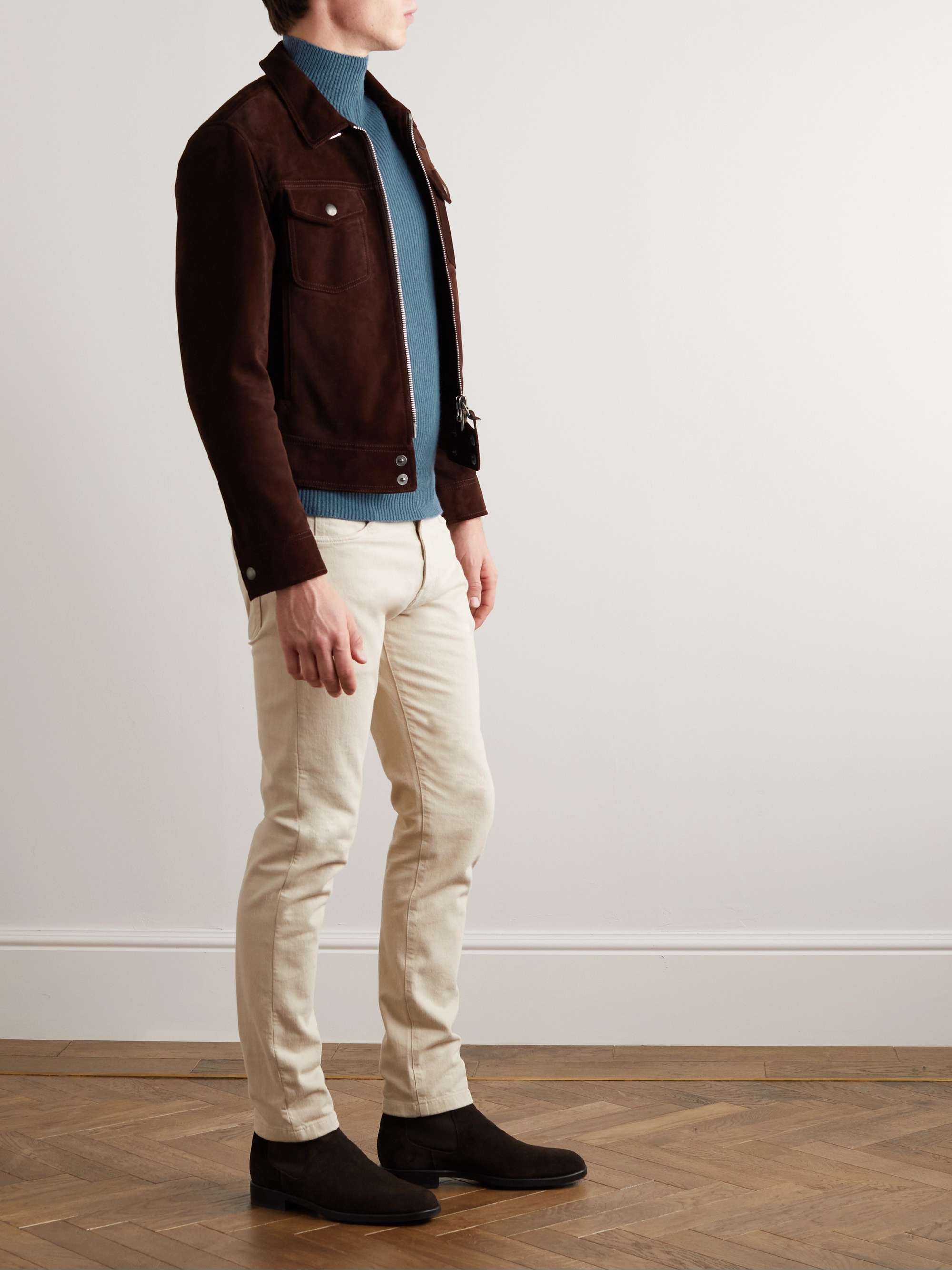 TOM FORD Ribbed Cashmere Rollneck Sweater