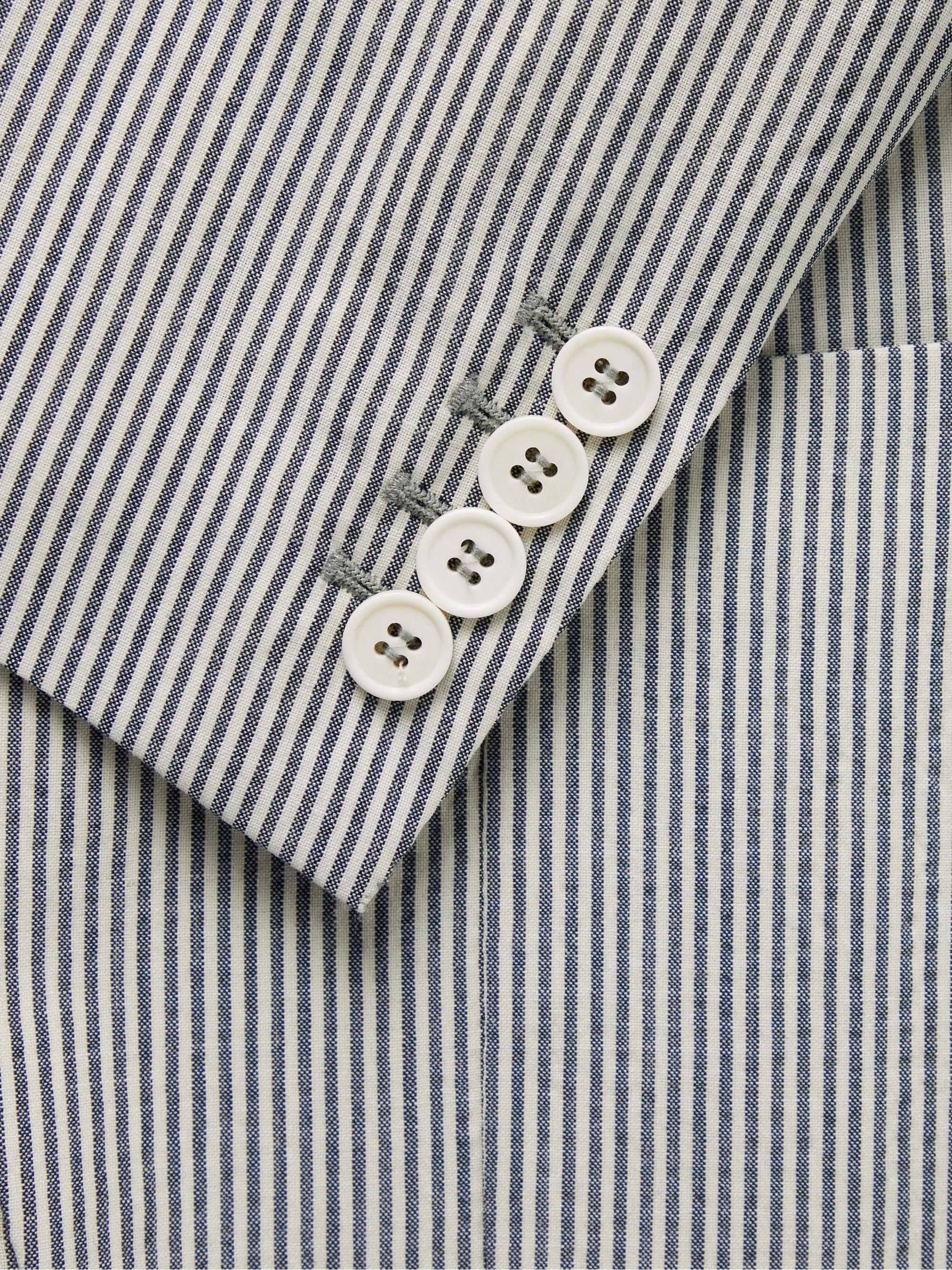 LORO PIANA Striped Virgin Wool-Blend Blazer