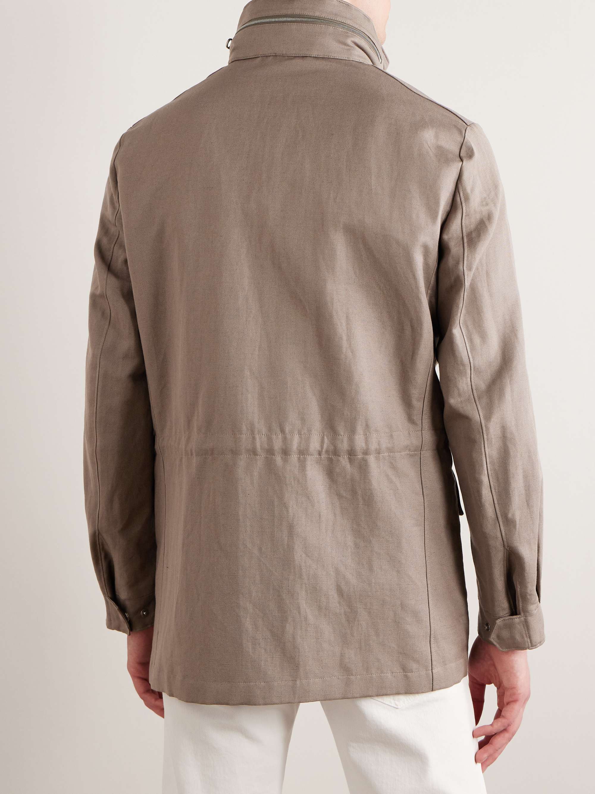 LORO PIANA Traveler Rain System® Cotton and Linen-Blend Field Jacket