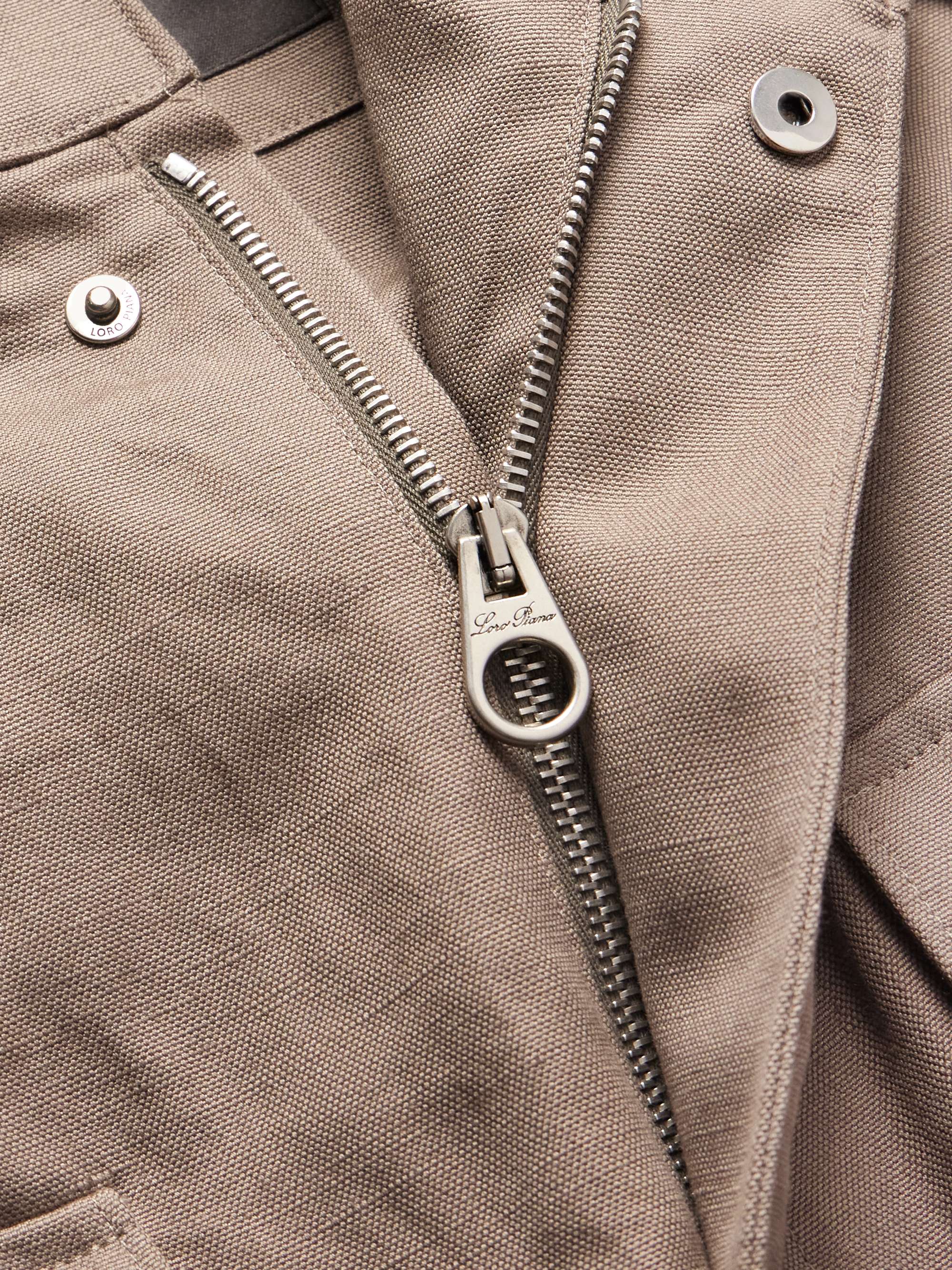 LORO PIANA Traveler Rain System® Cotton and Linen-Blend Field Jacket