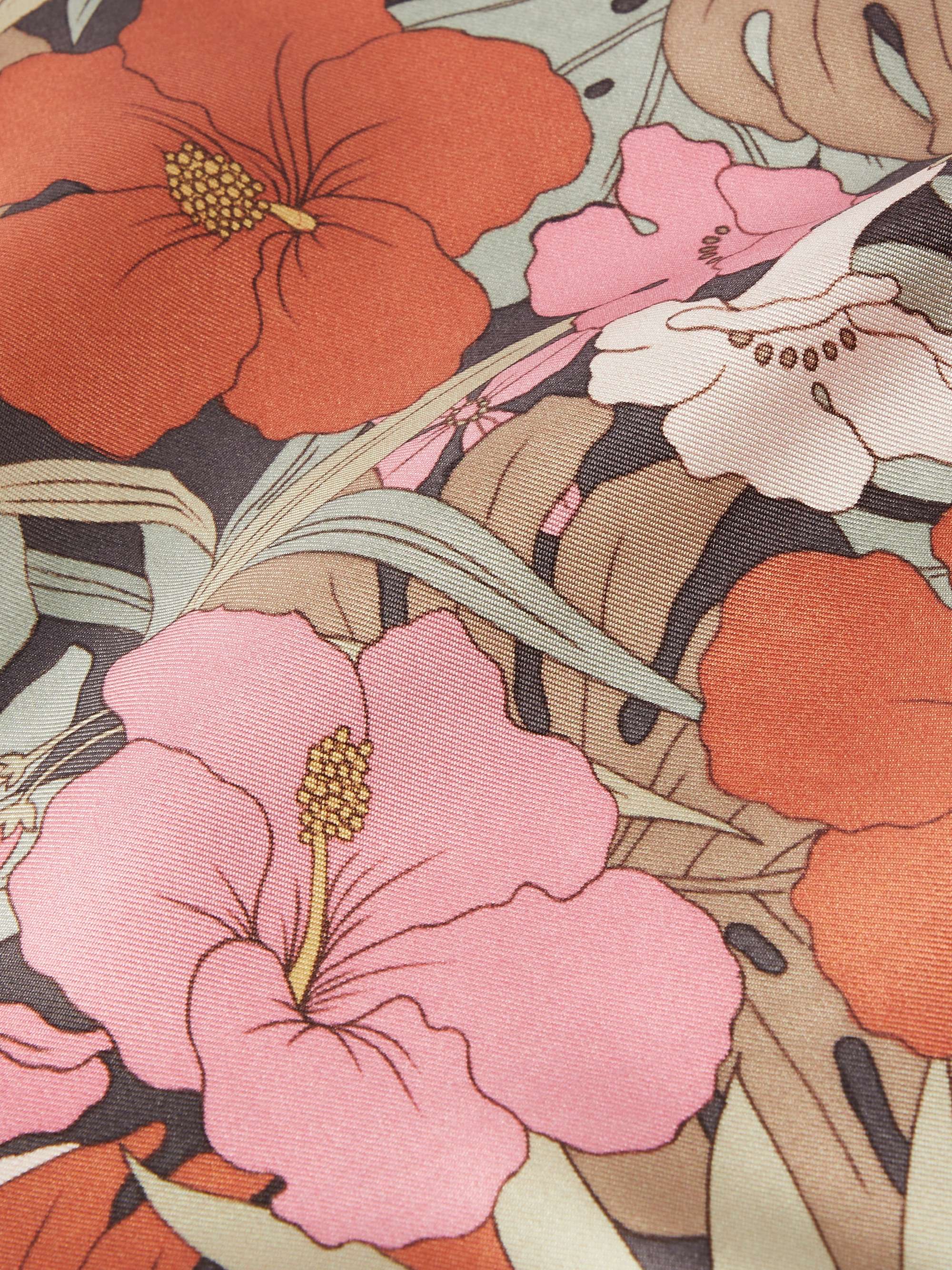 TOM FORD Floral-Print Silk-Twill Pocket Square
