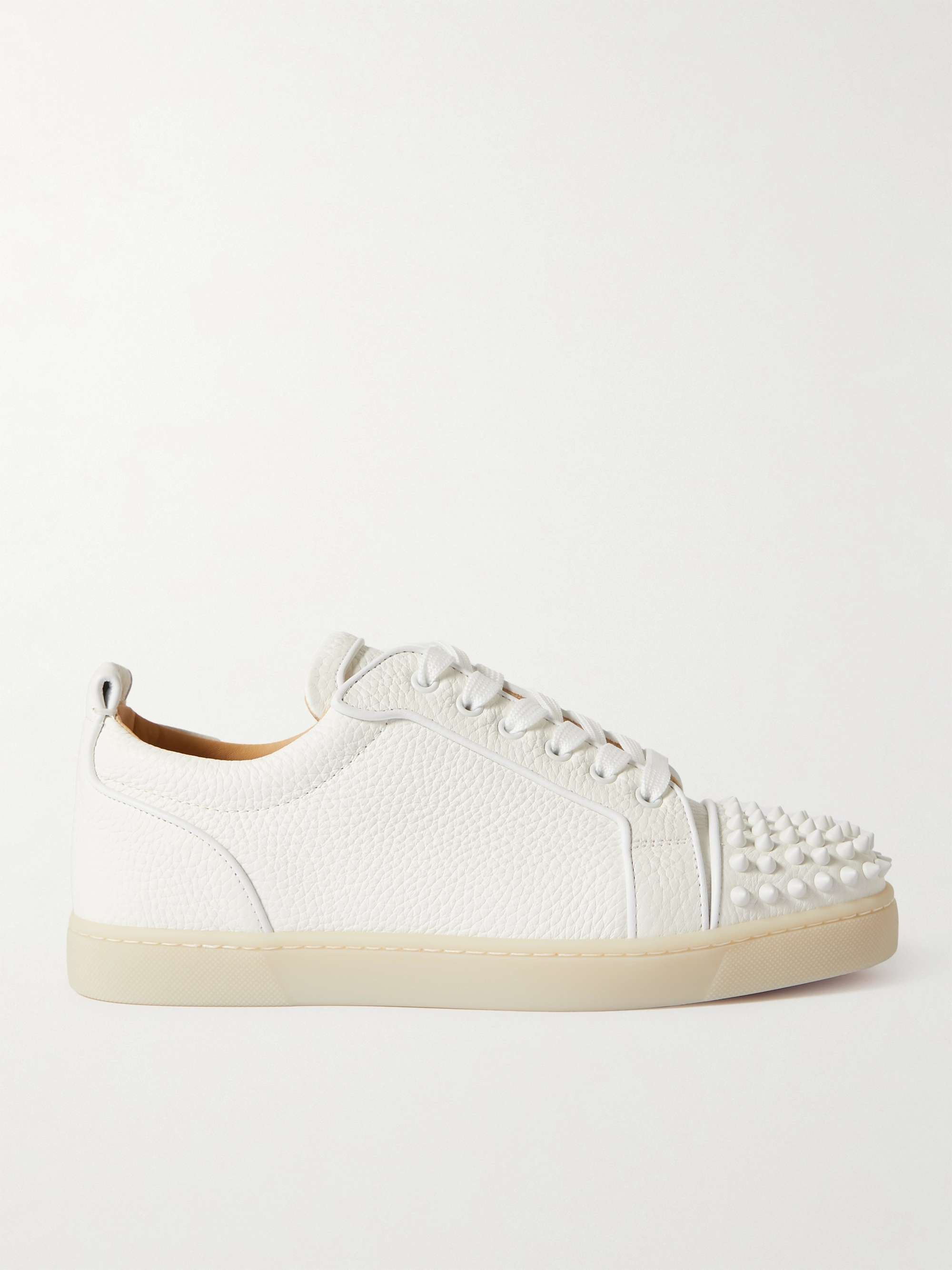 Christian Louboutin Men's Louis Junior Spikes Low-Top Sneakers