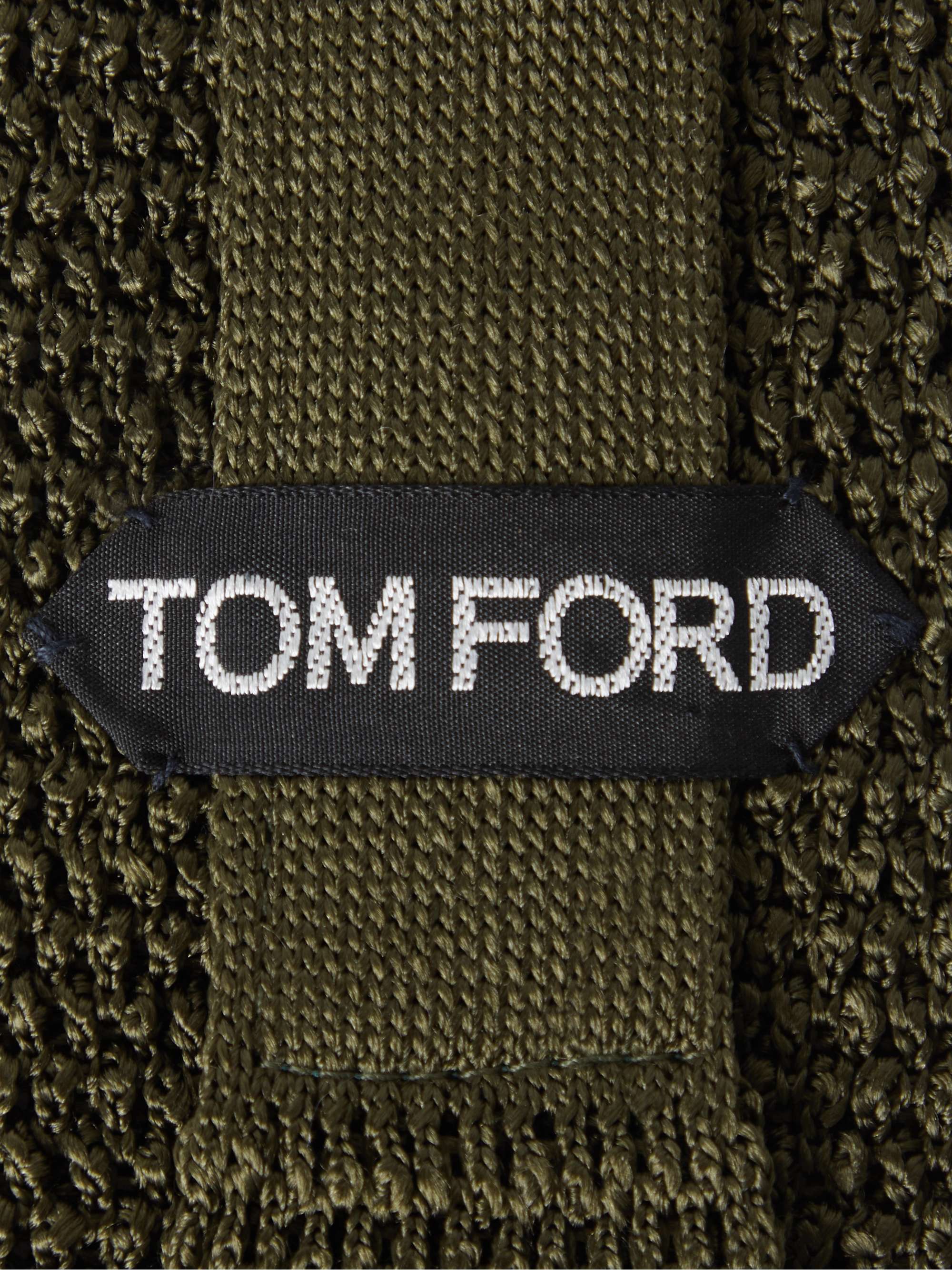 TOM FORD 7.5cm Knitted Silk Tie