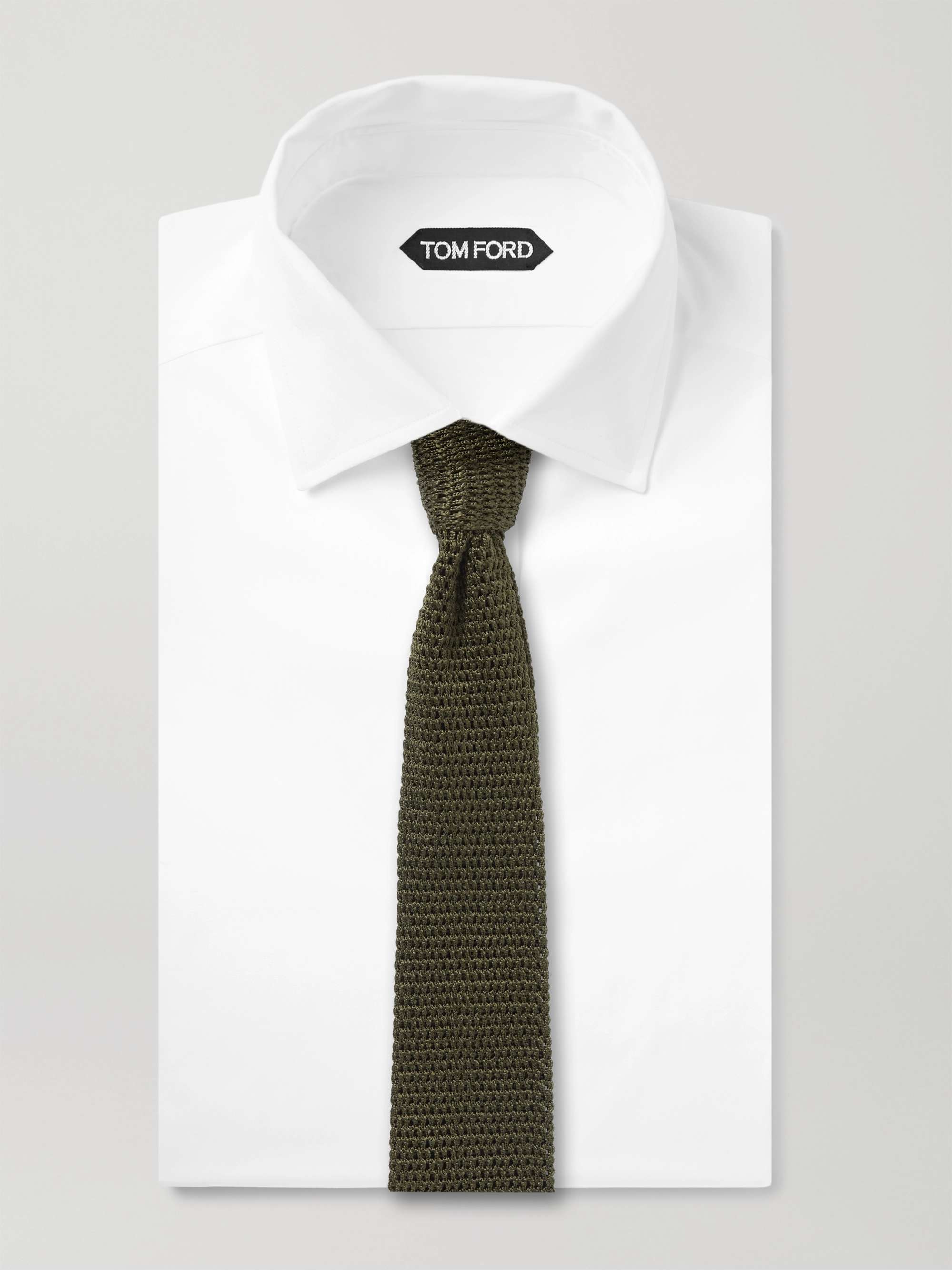 TOM FORD 7.5cm Knitted Silk Tie