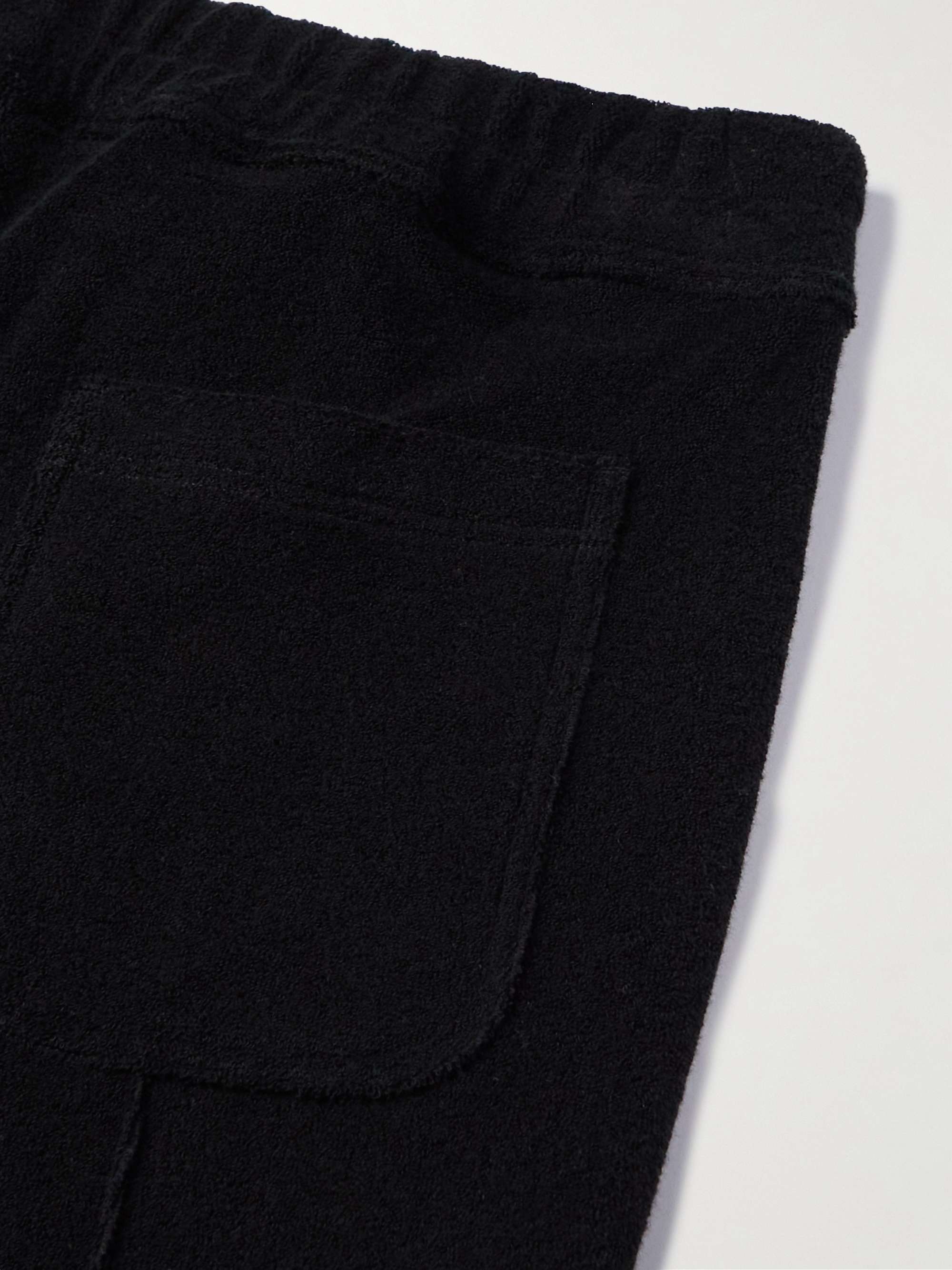 TOM FORD Straight-Leg Cotton-Terry Drawstring Shorts