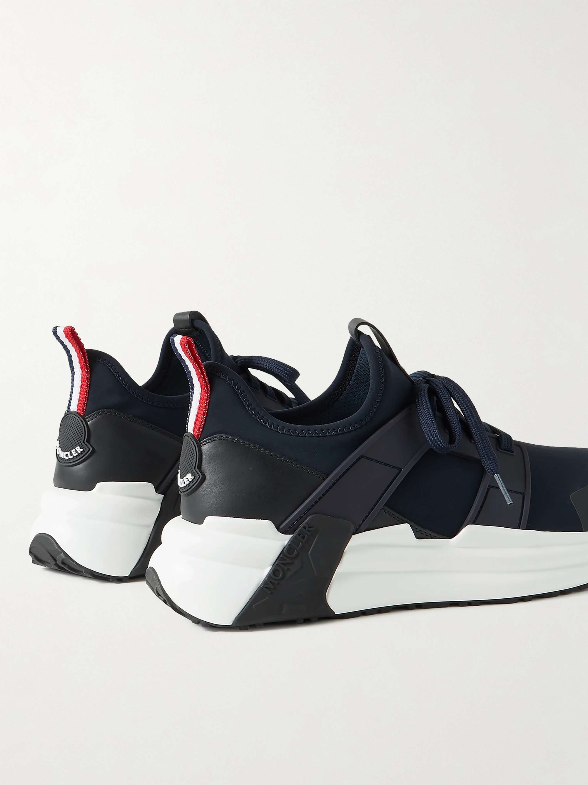 MONCLER Lunarove Rubber and Leather-Trimmed Neoprene Sneakers