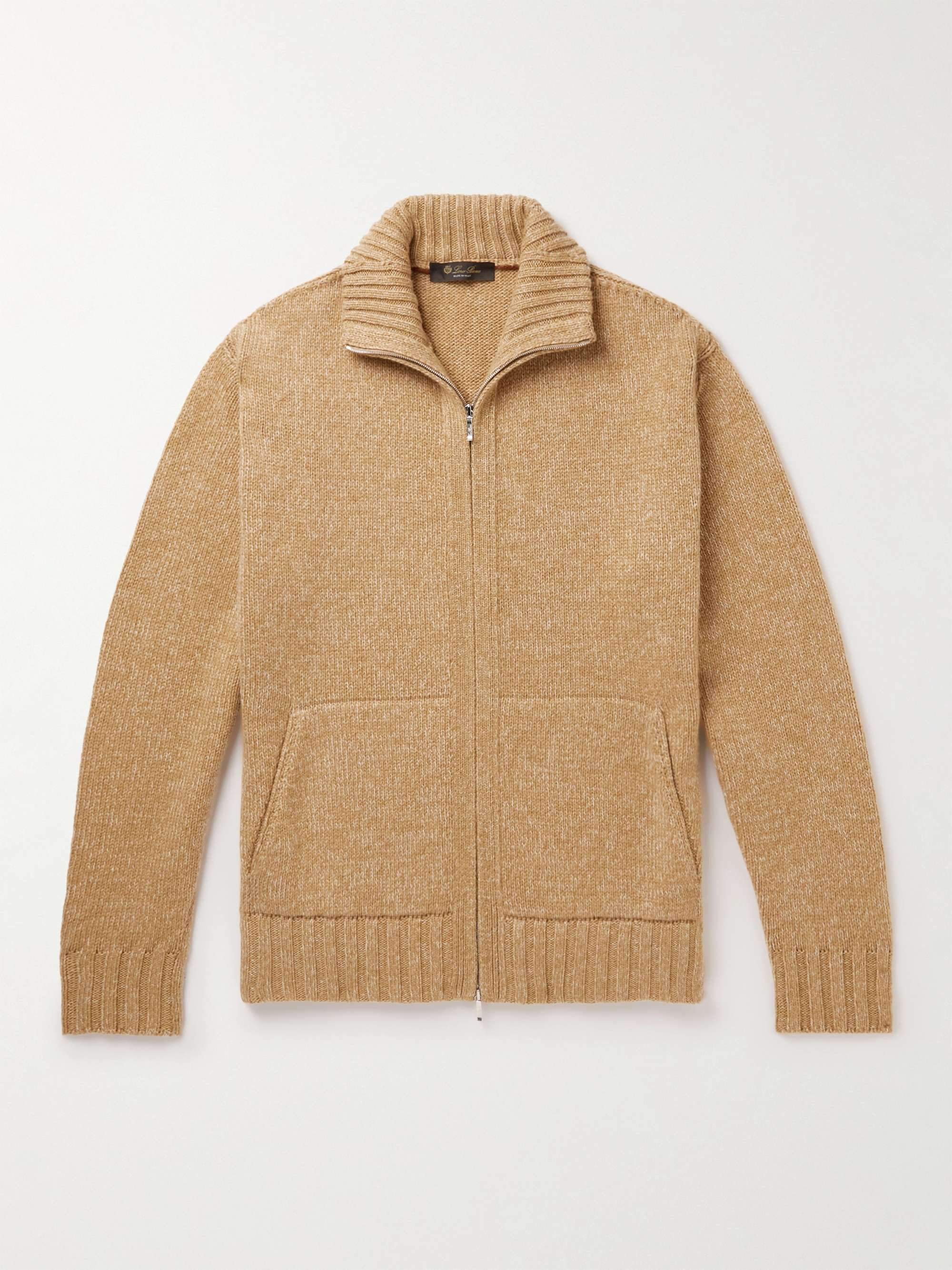 LORO PIANA Cashmere Zip-Up Sweater