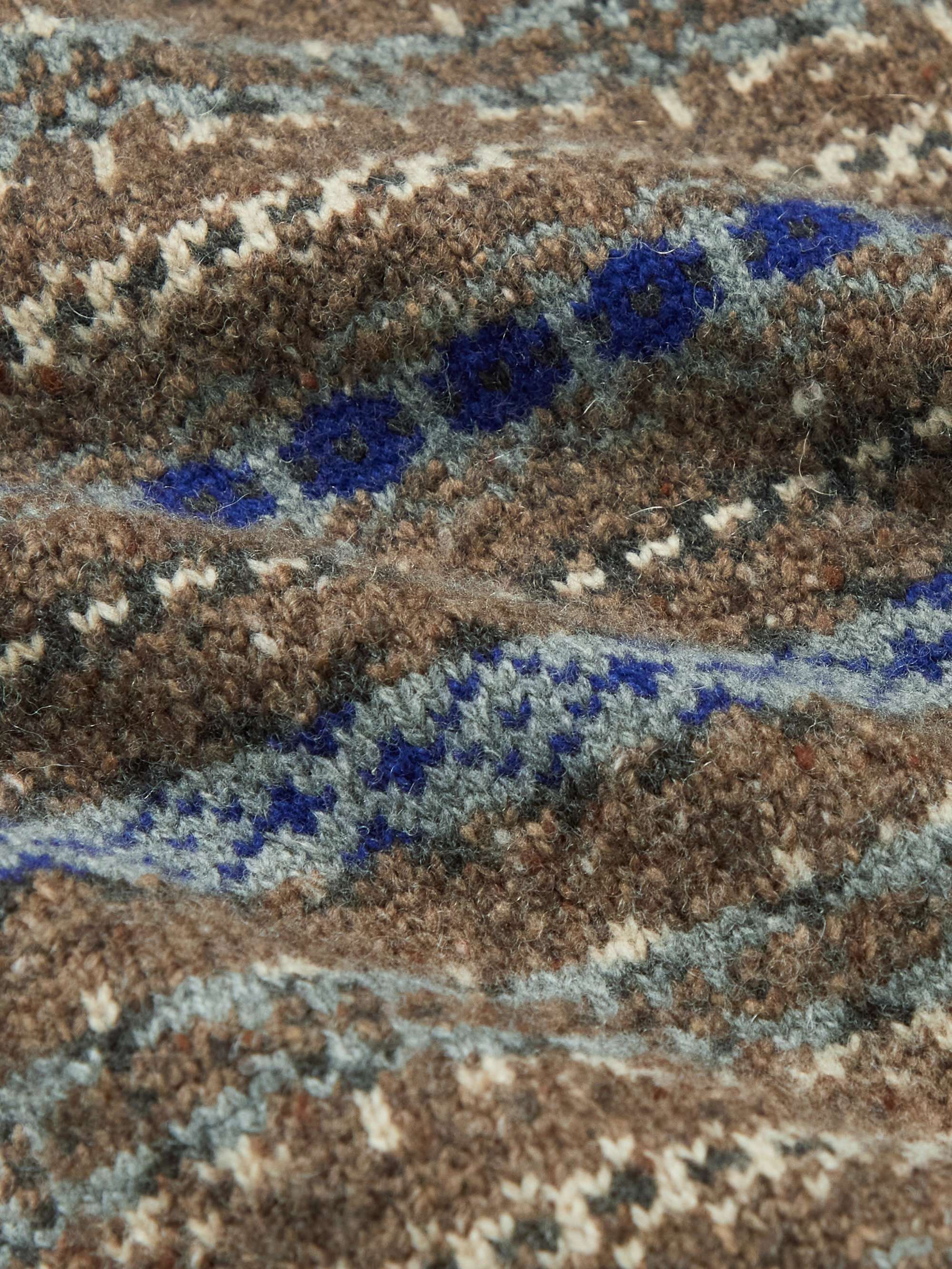 ALEX MILL Fair Isle Donegal Wool-Blend Sweater