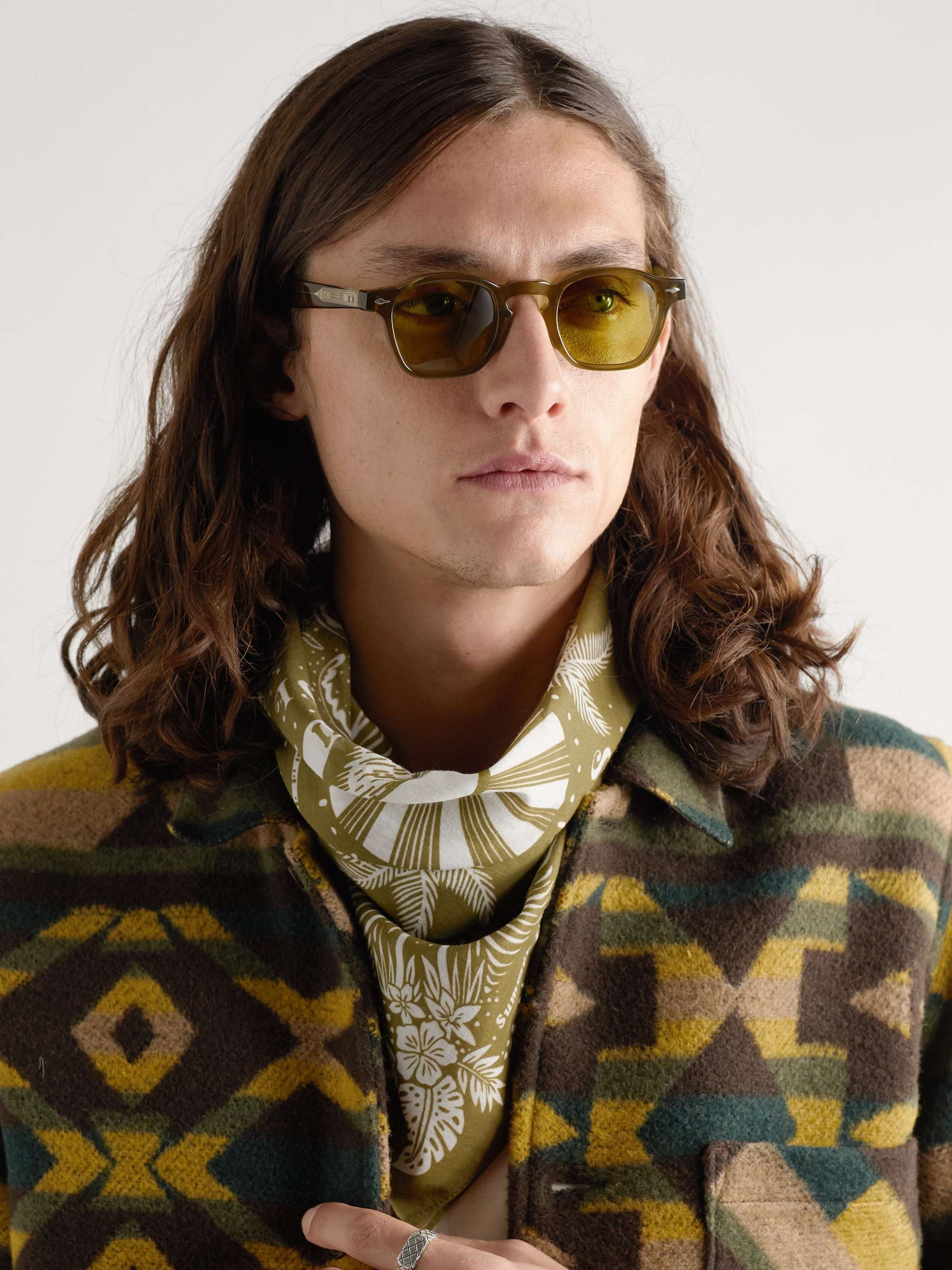 JACQUES MARIE MAGE + Yellowstone Zephrin D-Frame Acetate Sunglasses