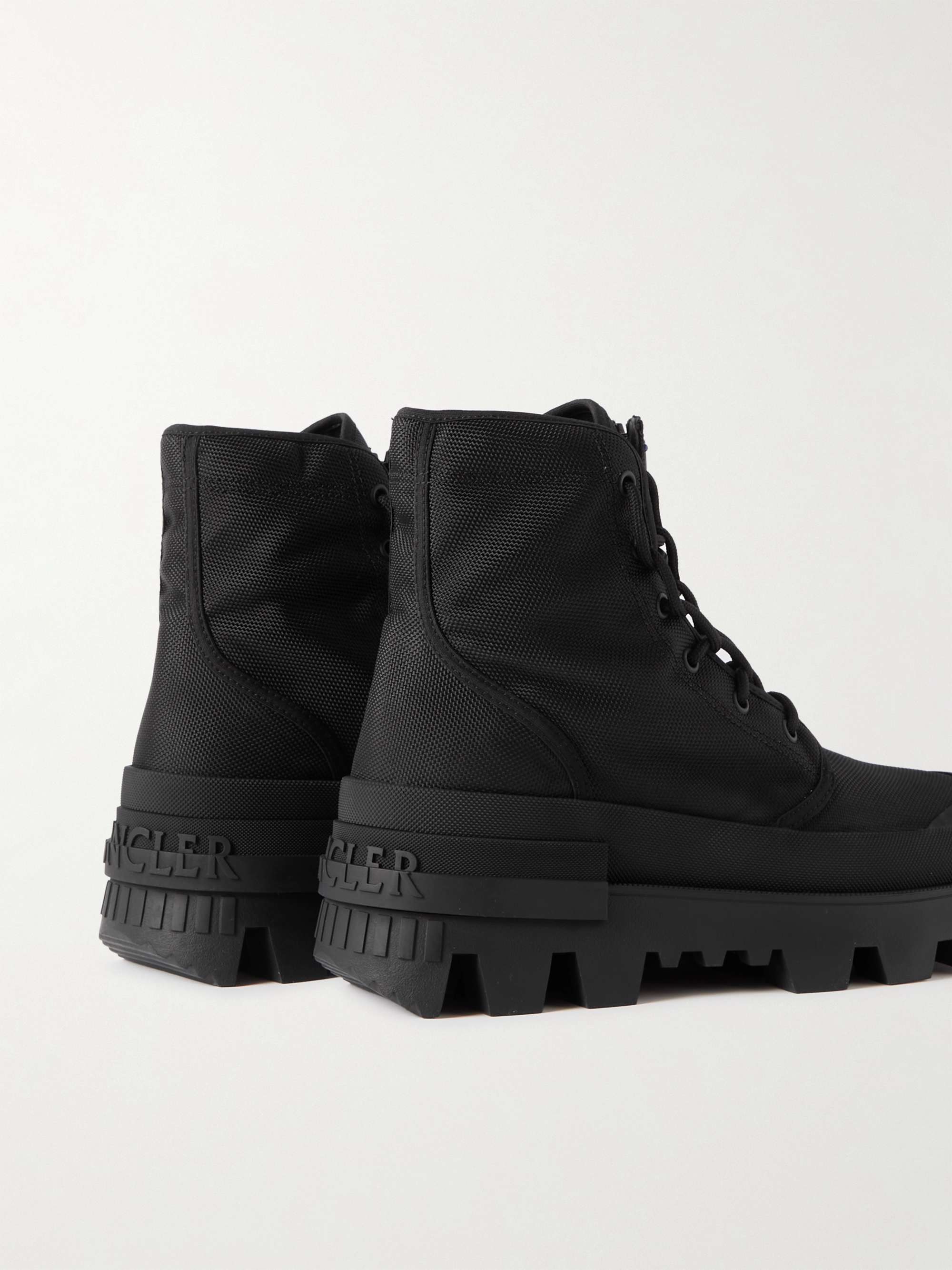MONCLER GENIUS + Hyke Desertyx Rubber-Trimmed Canvas Ankle Boots