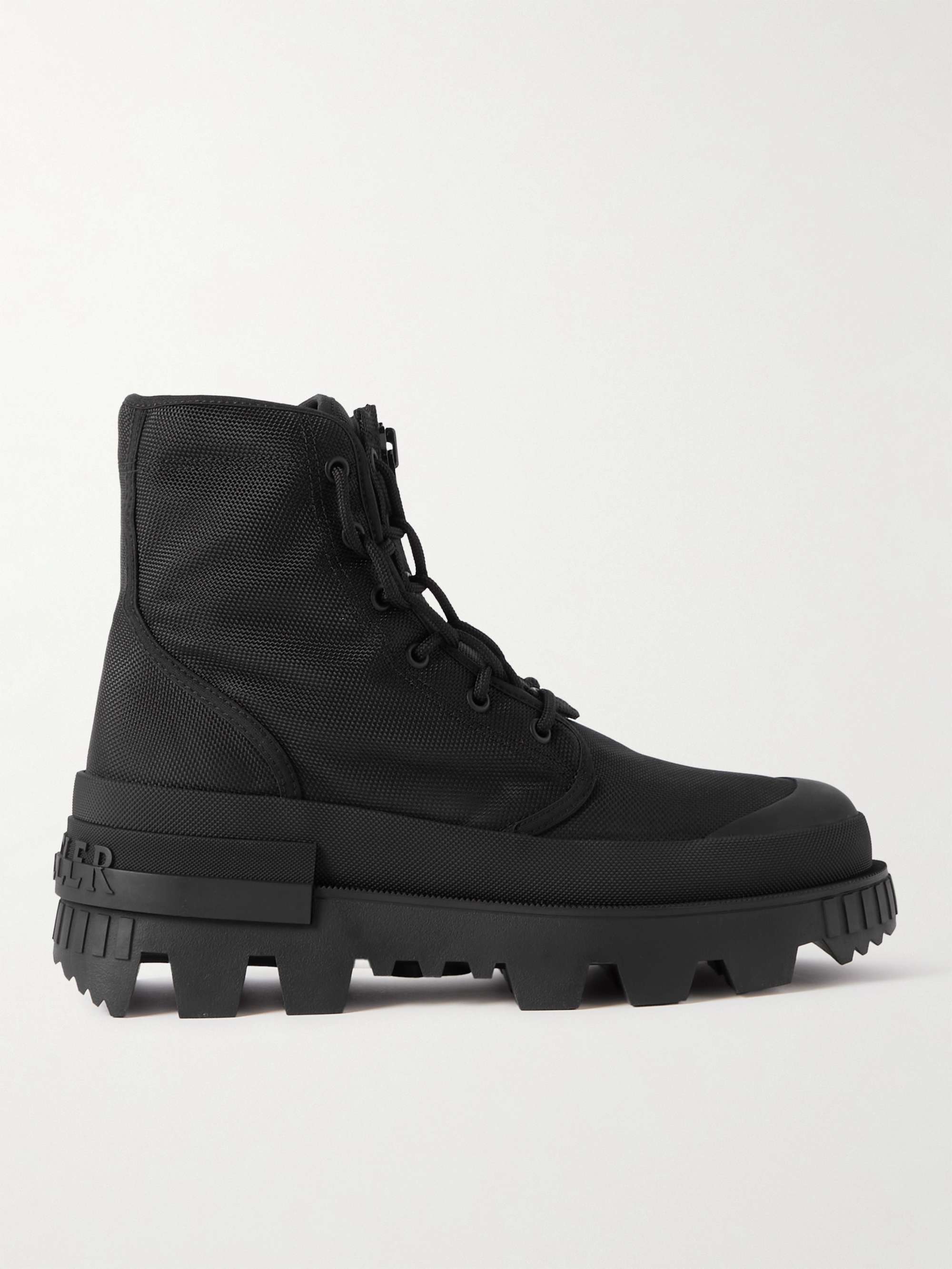 MONCLER GENIUS + Hyke Desertyx Rubber-Trimmed Canvas Ankle Boots