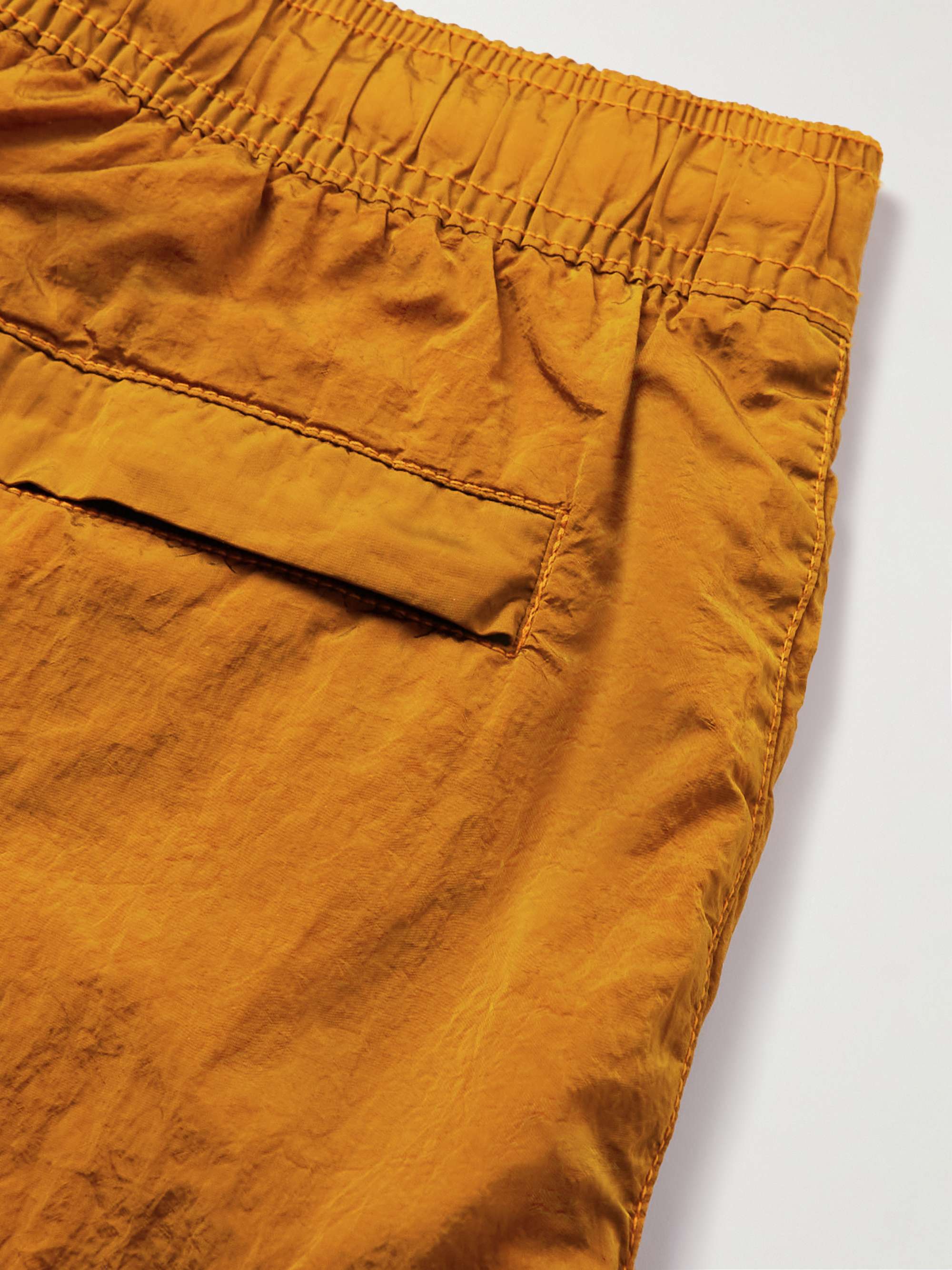 STONE ISLAND Logo-Appliquéd Straight-Leg Mid-Length Swim Shorts