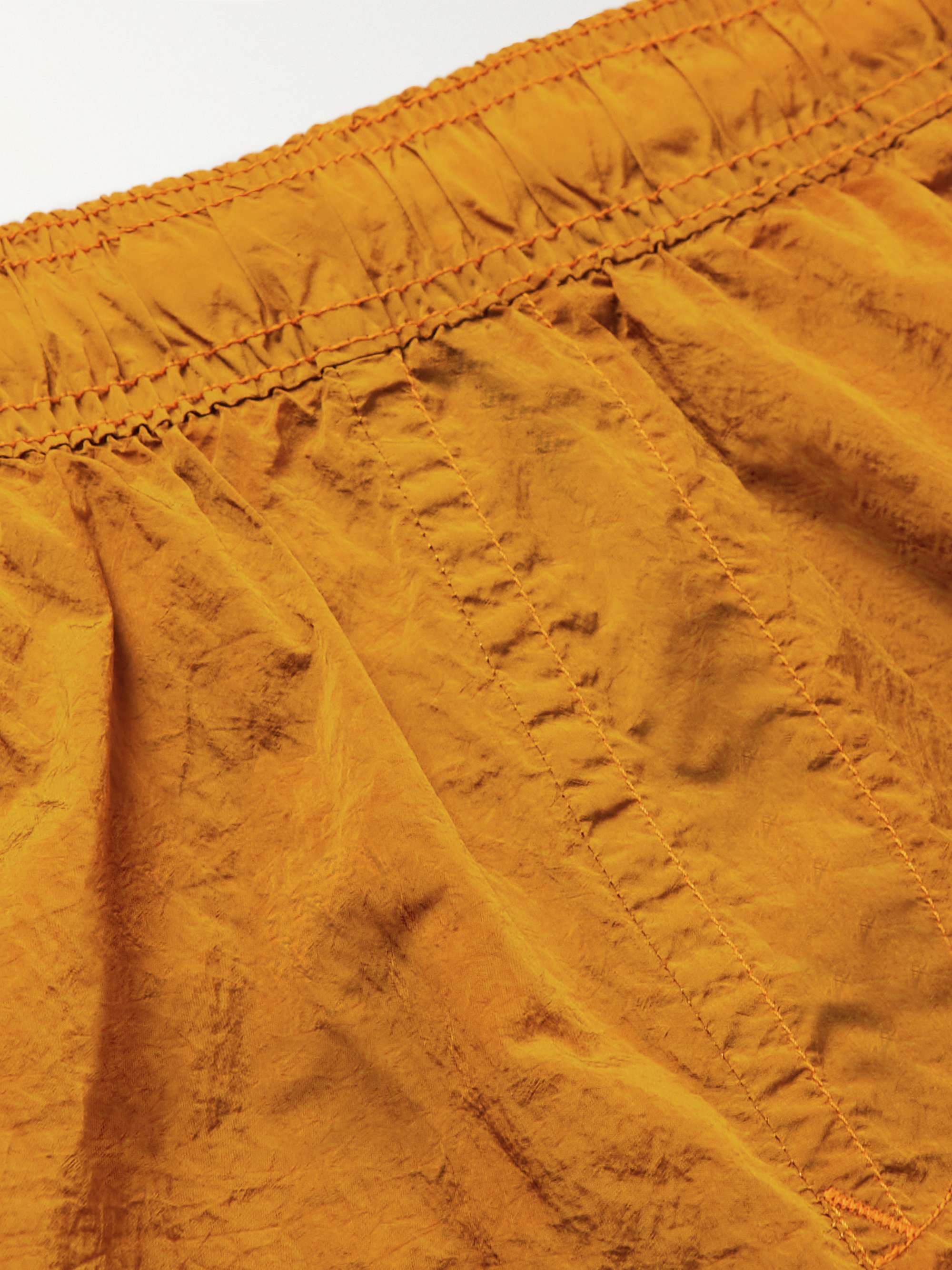 STONE ISLAND Logo-Appliquéd Straight-Leg Mid-Length Swim Shorts
