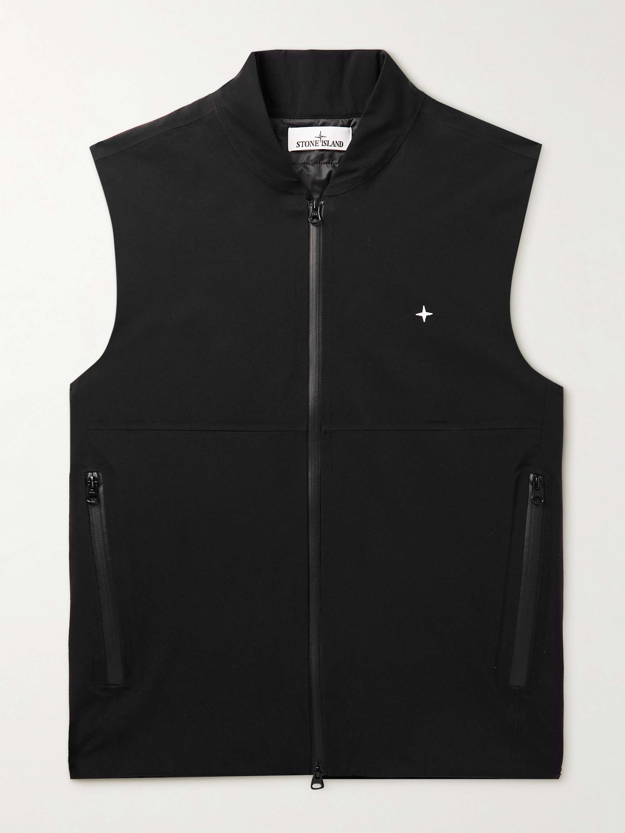 STONE ISLAND Logo-Embroidered Shell Gilet for Men | MR PORTER