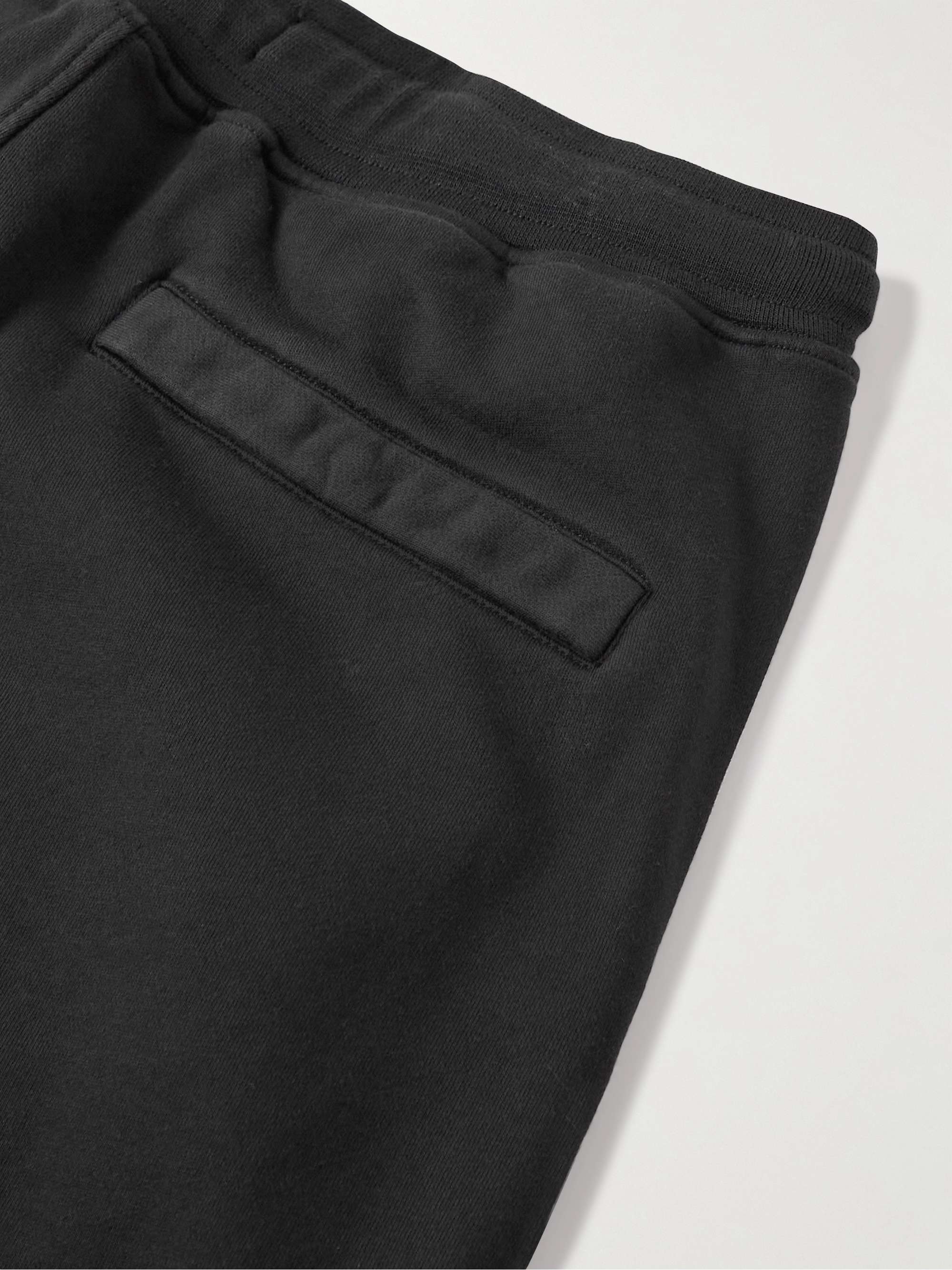 STONE ISLAND Straight-Leg Garment-Dyed Cotton-Jersey Drawstring Shorts