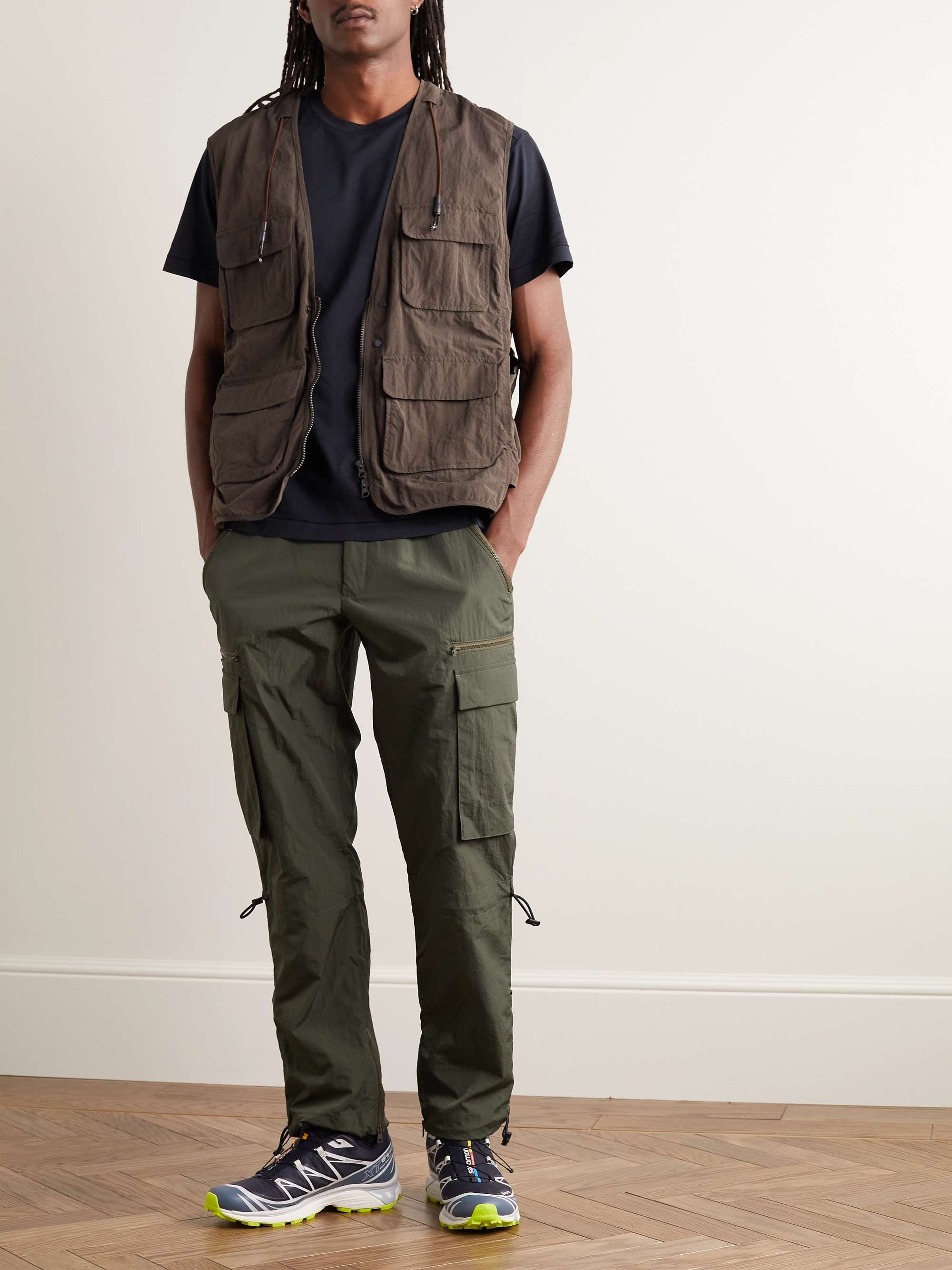 STONE ISLAND Logo-Appliquéd Garment-Dyed Cotton-Jersey T-Shirt