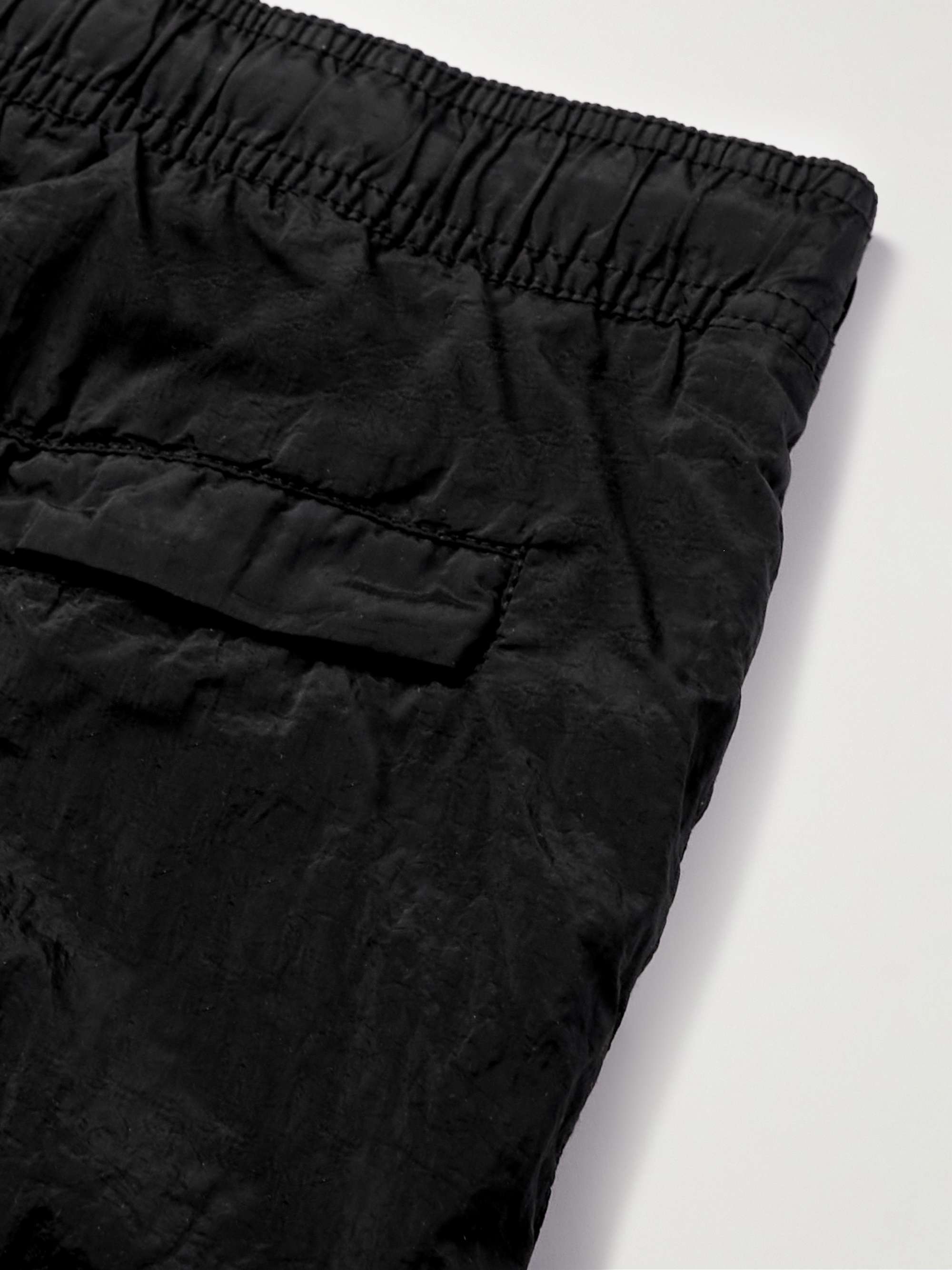 STONE ISLAND Logo-Appliquéd Straight-Leg Mid-Length Swim Shorts