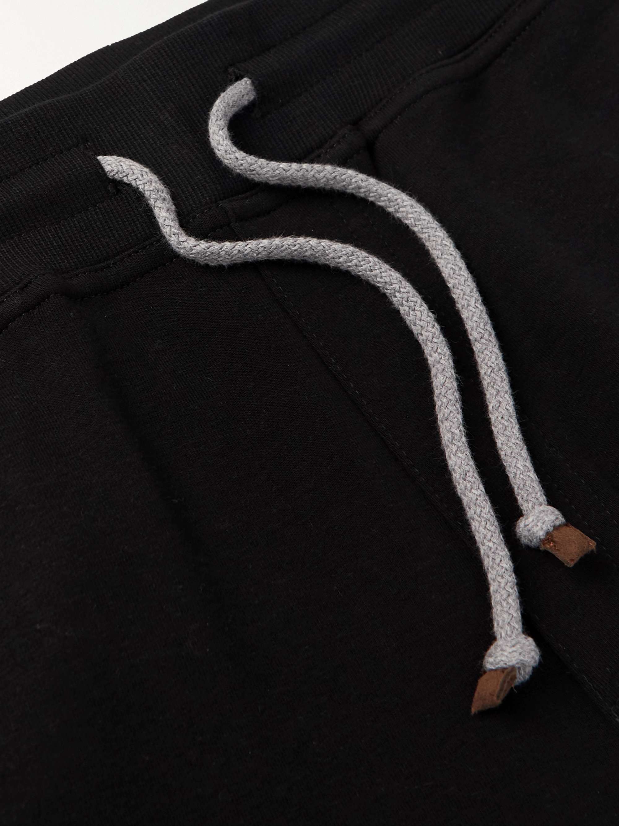 BRUNELLO CUCINELLI Straight-Leg Cotton-Blend Jersey Sweatpants