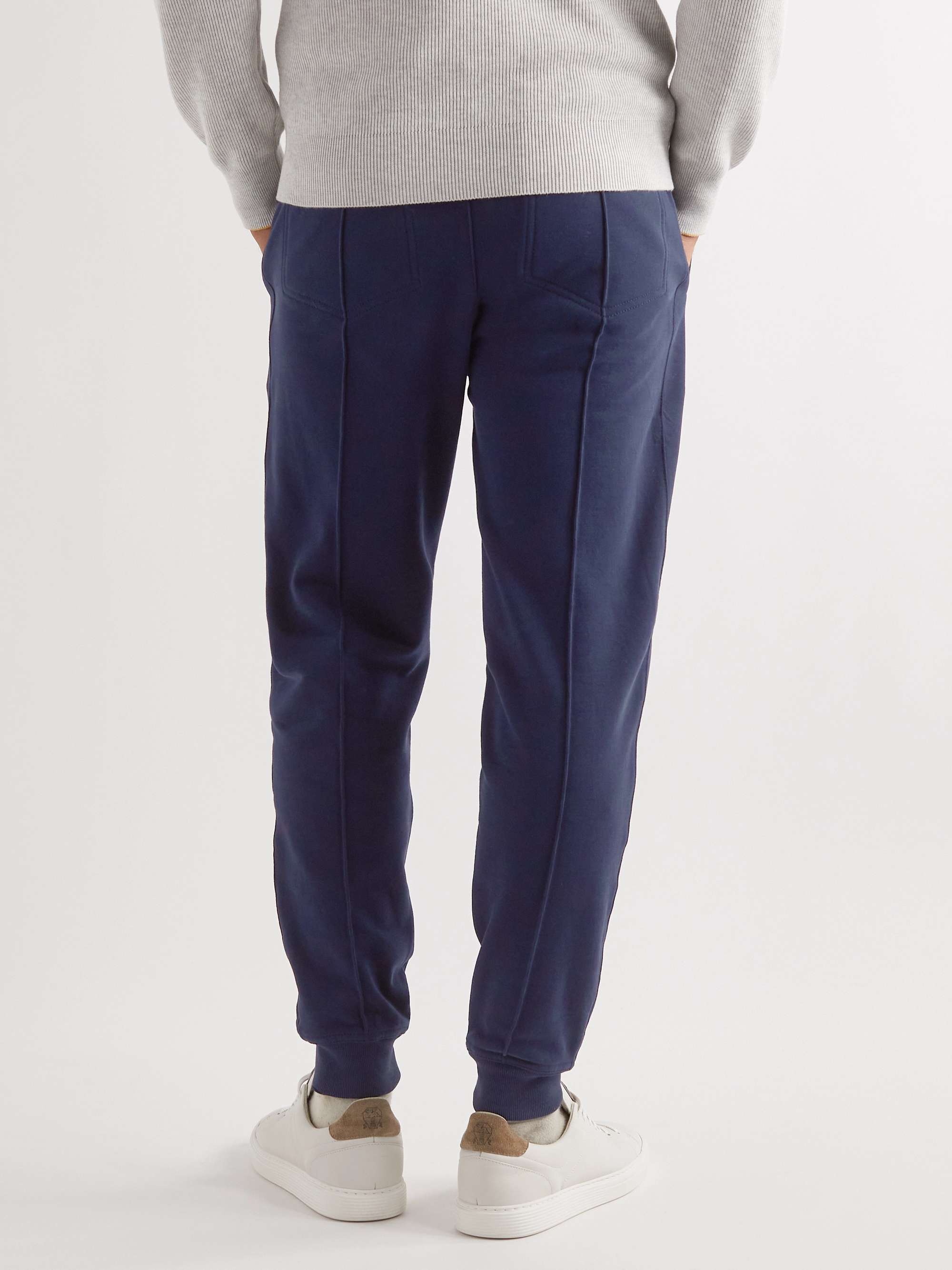 BRUNELLO CUCINELLI Tapered Cotton-Jersey Sweatpants