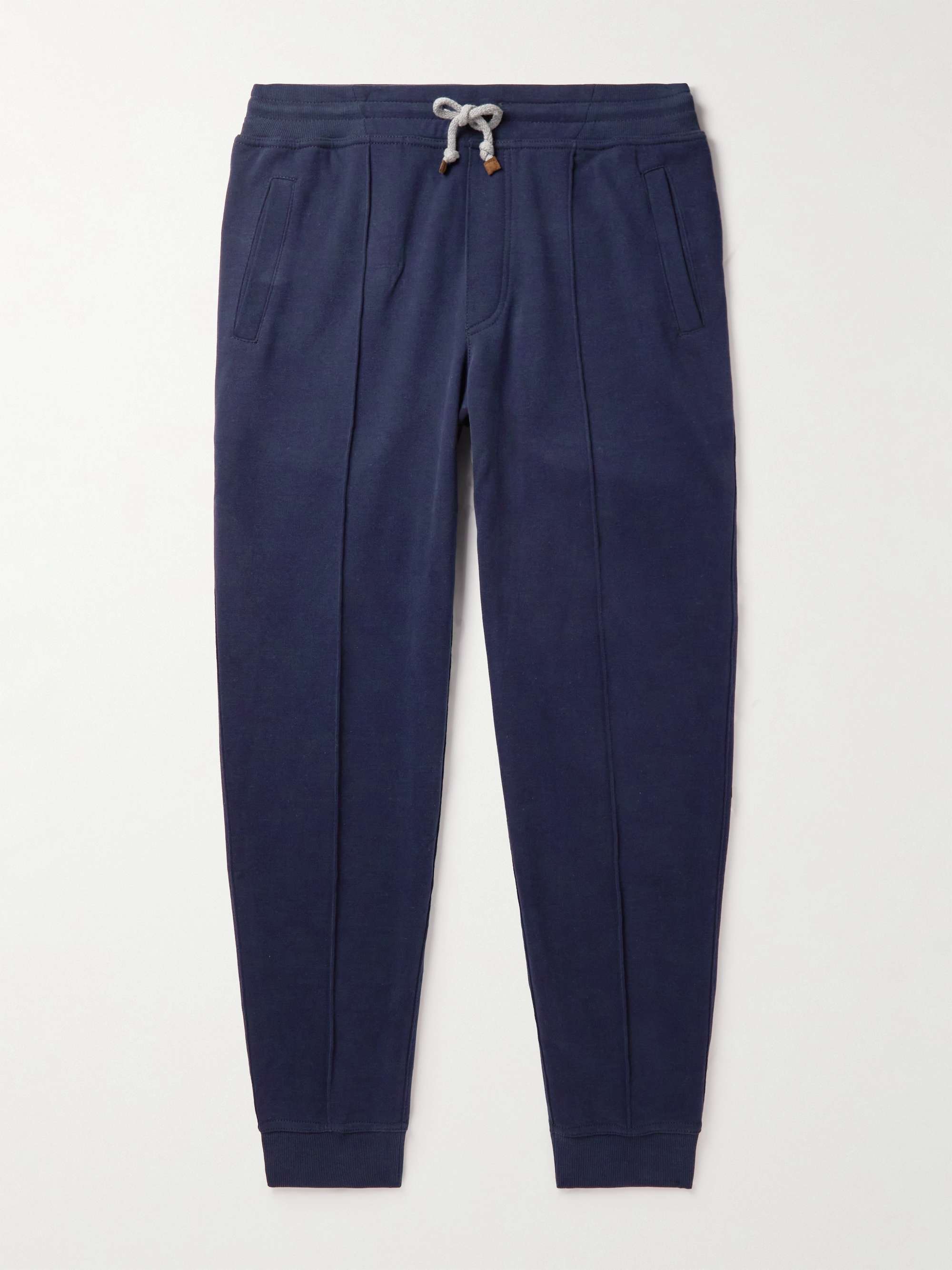 BRUNELLO CUCINELLI Tapered Cotton-Jersey Sweatpants