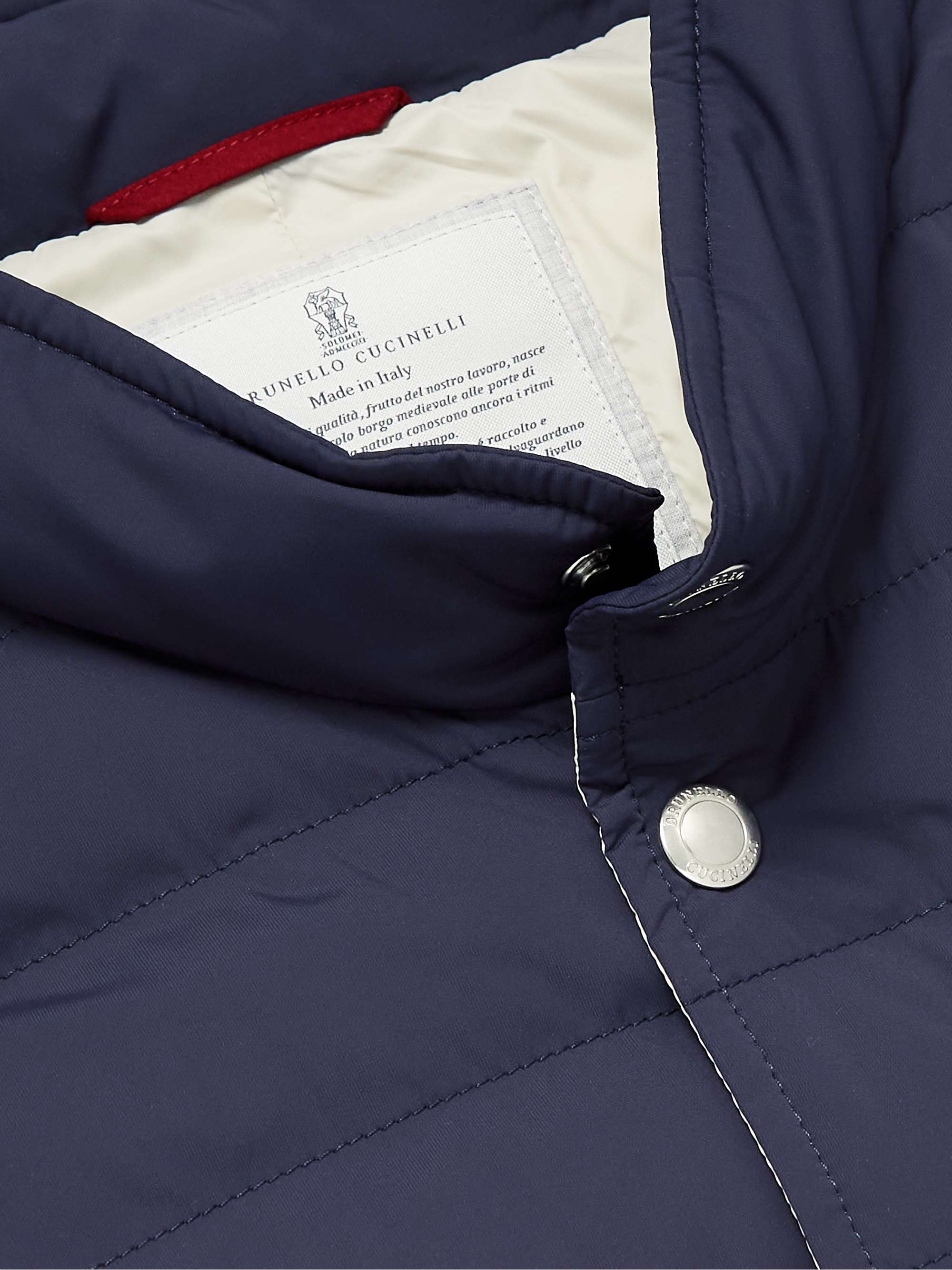 BRUNELLO CUCINELLI Slim-Fit Quilted Nylon Down Gilet