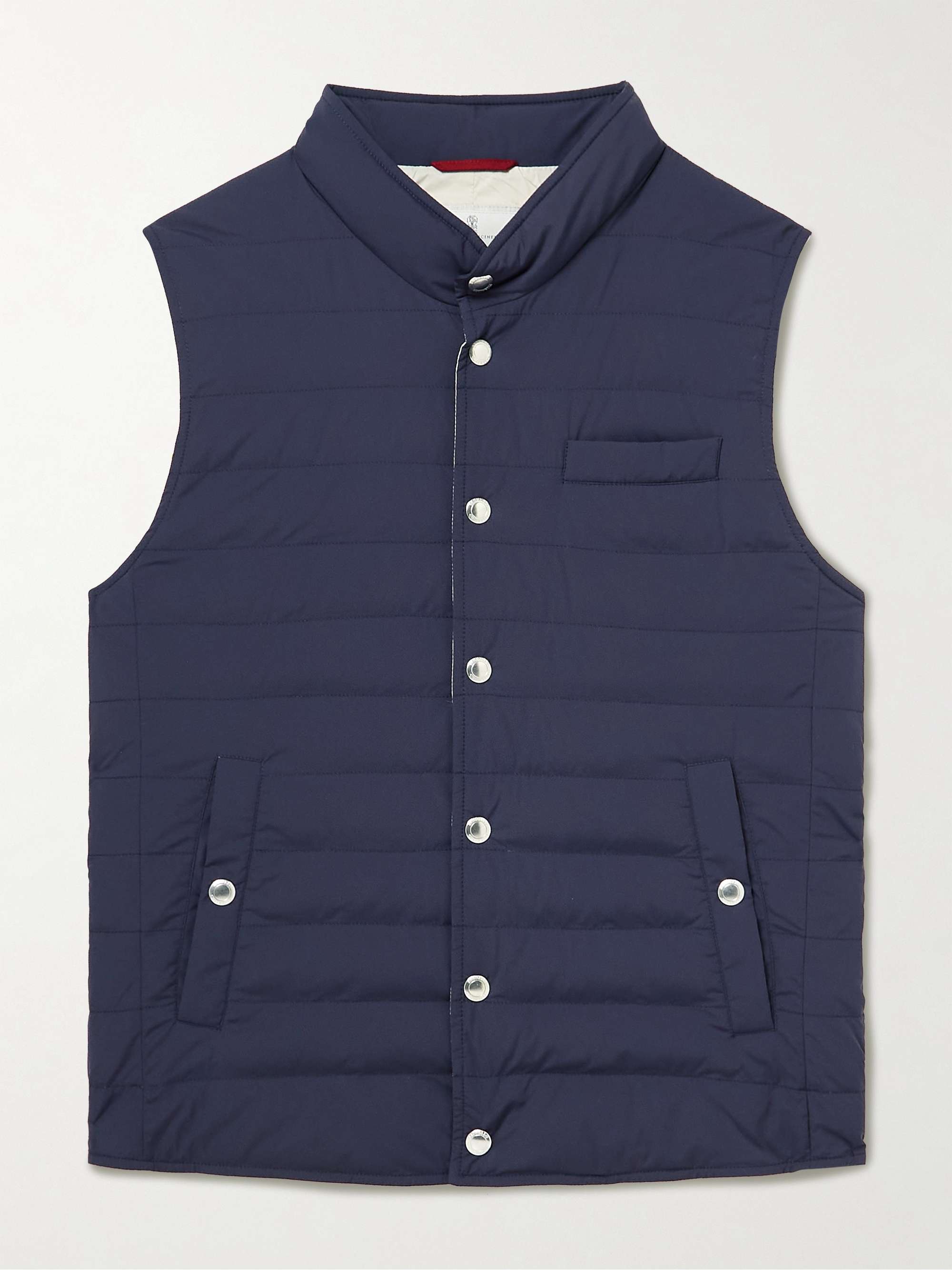 BRUNELLO CUCINELLI Slim-Fit Quilted Nylon Down Gilet