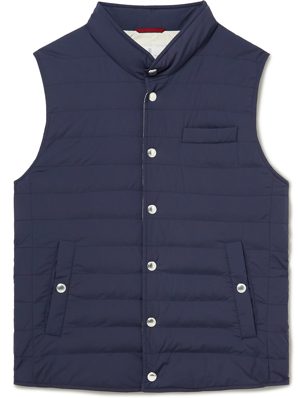 BRUNELLO CUCINELLI SLIM-FIT QUILTED NYLON DOWN GILET