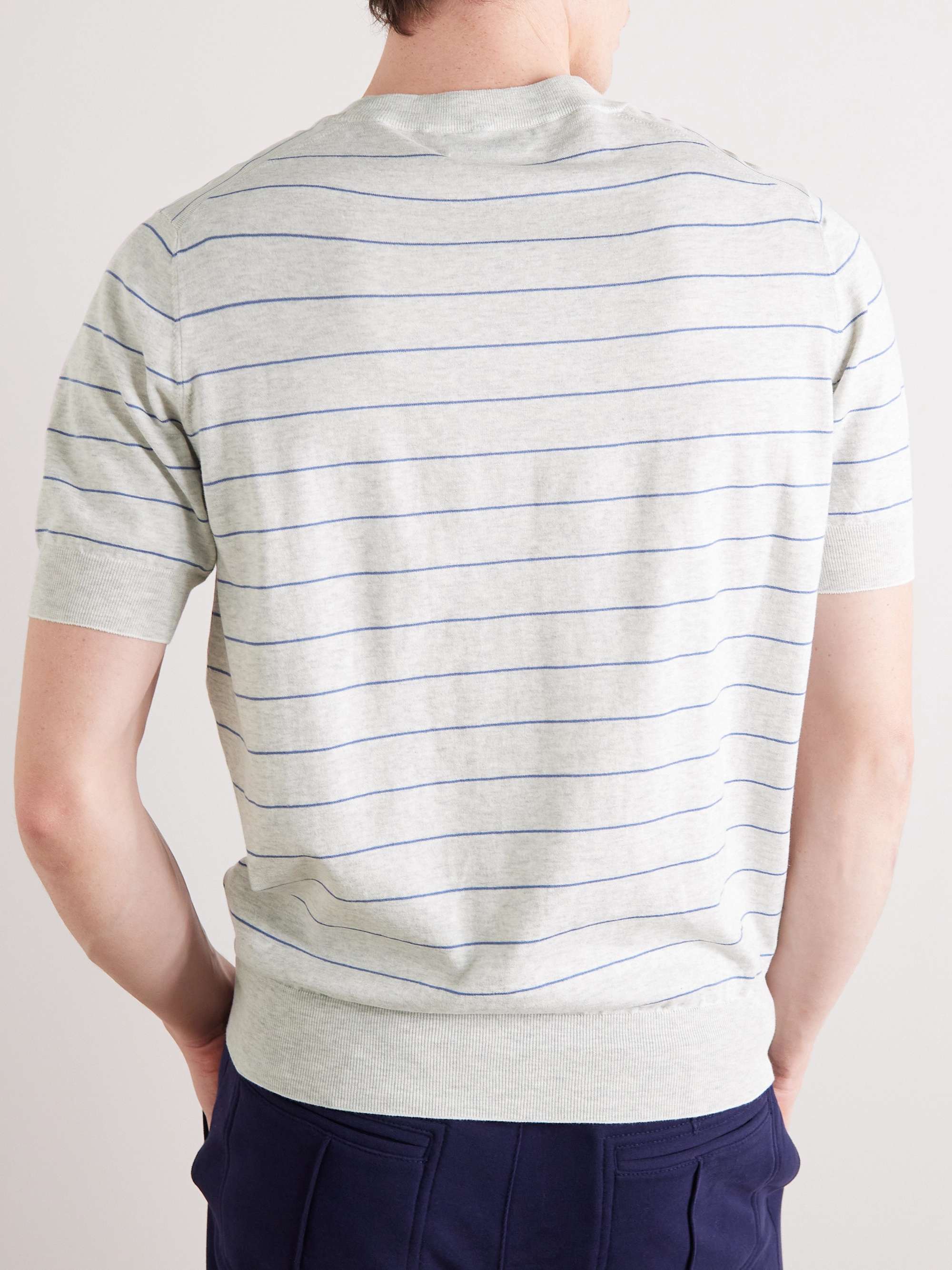 BRUNELLO CUCINELLI Striped Cotton T-Shirt