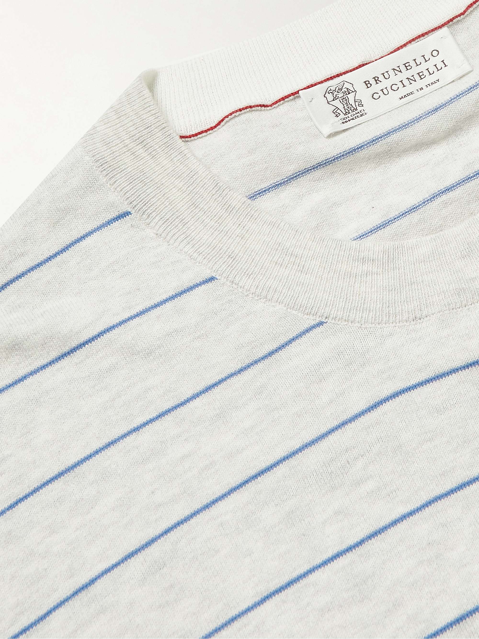 BRUNELLO CUCINELLI Striped Cotton T-Shirt