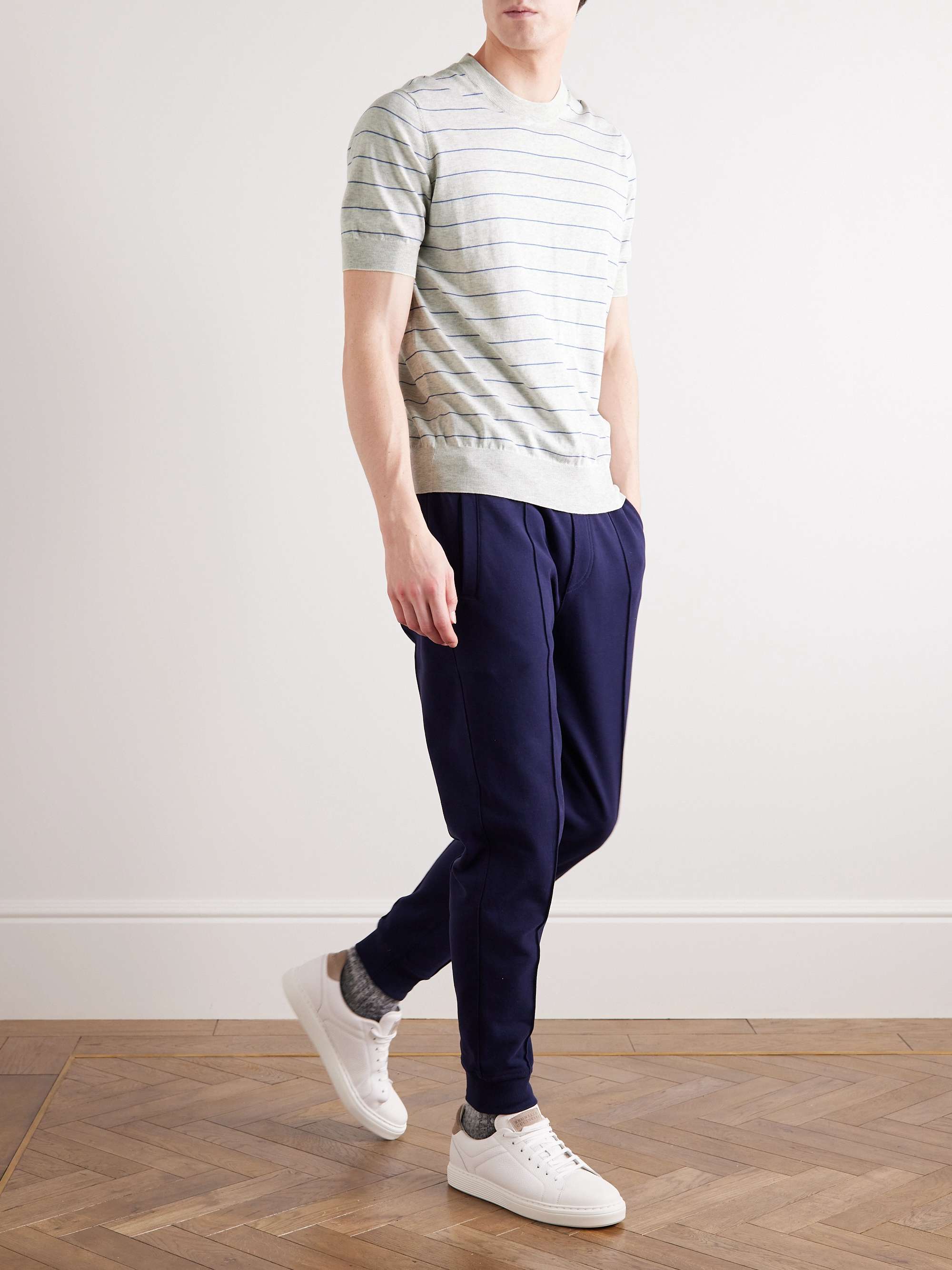 BRUNELLO CUCINELLI Striped Cotton T-Shirt