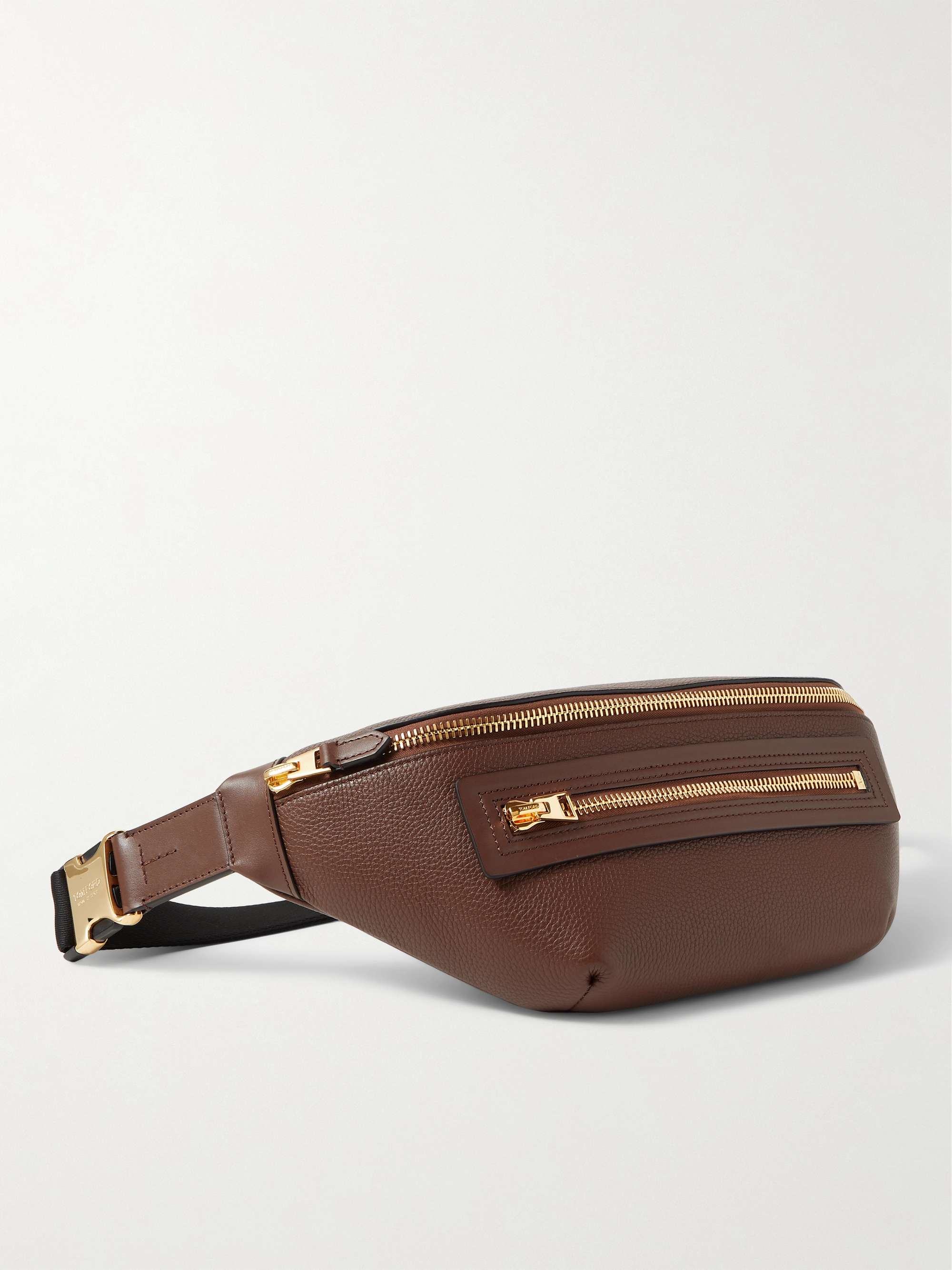 TOM FORD Men's Buckley Smooth Leather Belt Bag