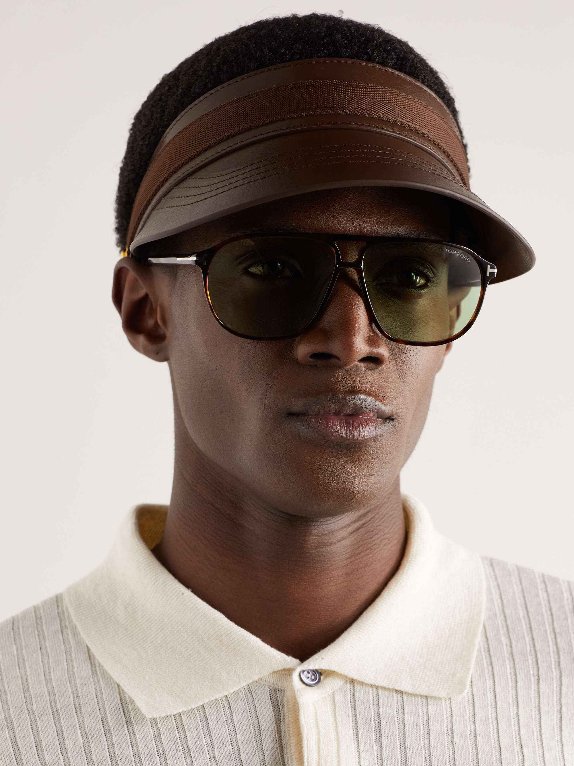 TOM FORD Leather Visor for Men | MR PORTER