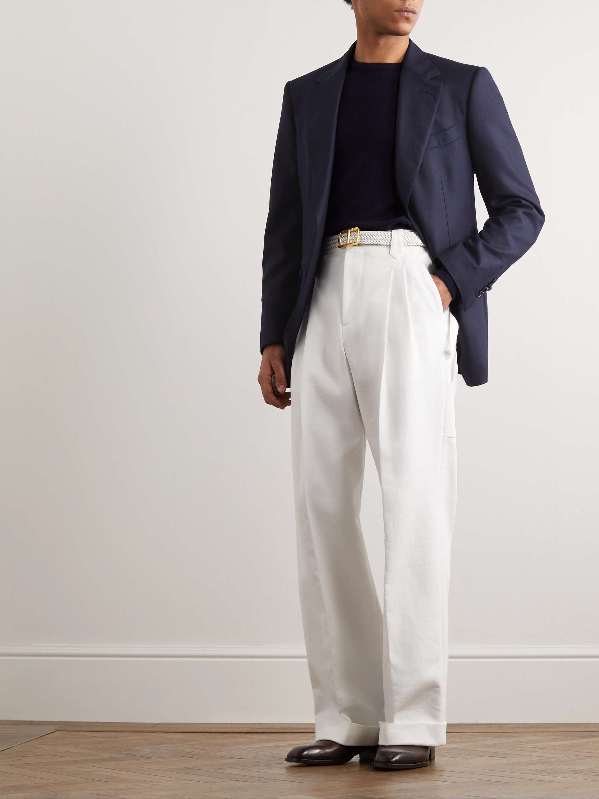 TOM FORD Shelton Slim-Fit Wool and Cashmere-Blend Twill Blazer