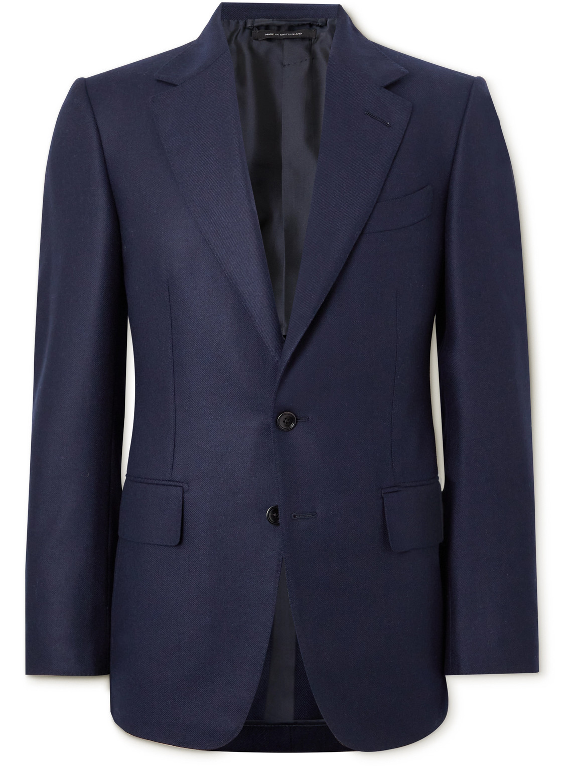 Tom Ford Shelton Slim-fit Wool And Cashmere-blend Twill Blazer In Ink
