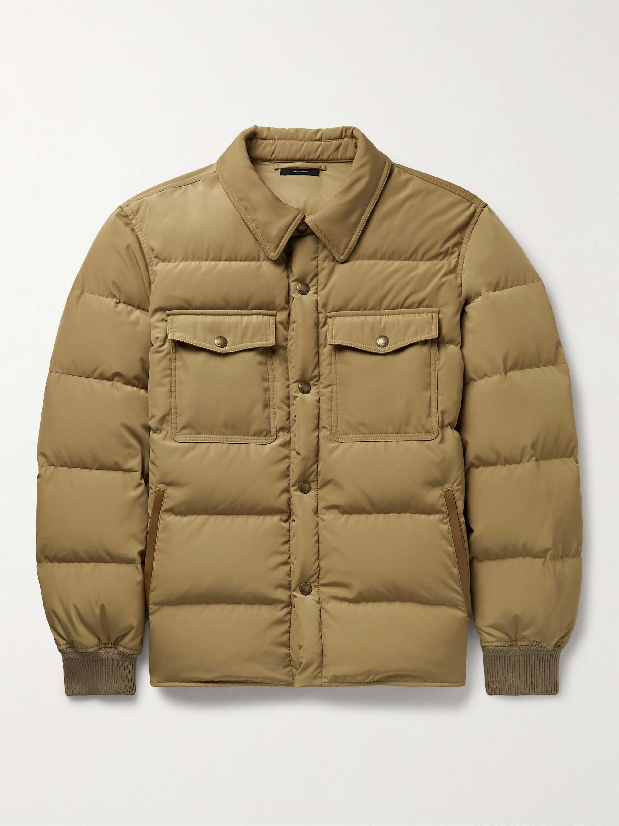 TOM FORD Quilted Shell Down Shirt Jacket for Men | MR PORTER