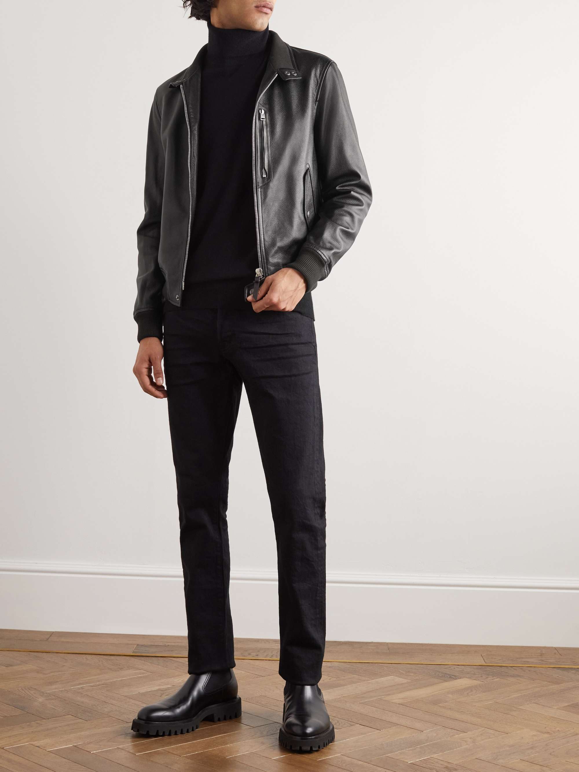 TOM FORD Full-Grain Leather Jacket