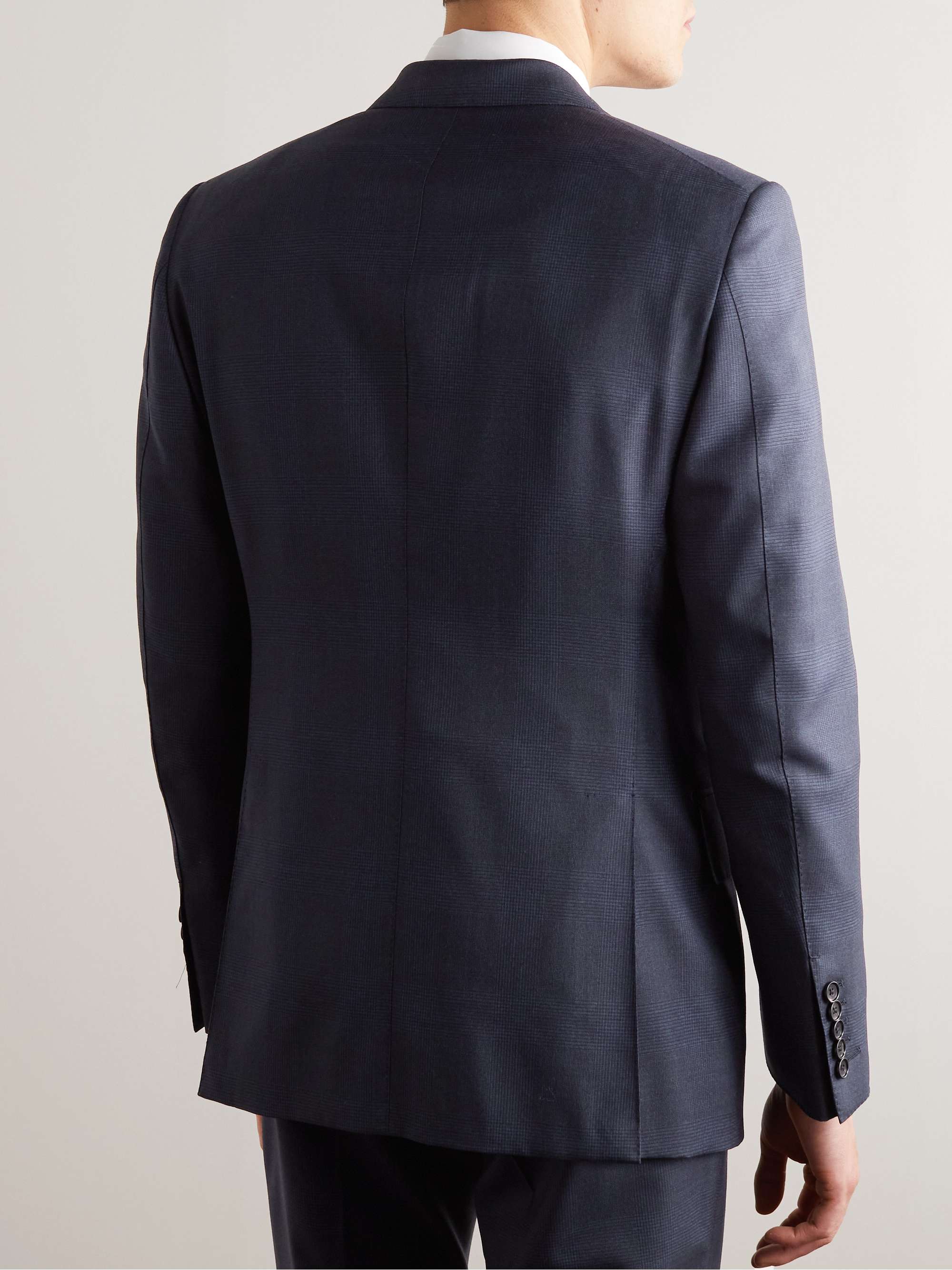 TOM FORD Shelton Prince of Wales Checked Wool Suit Jacket
