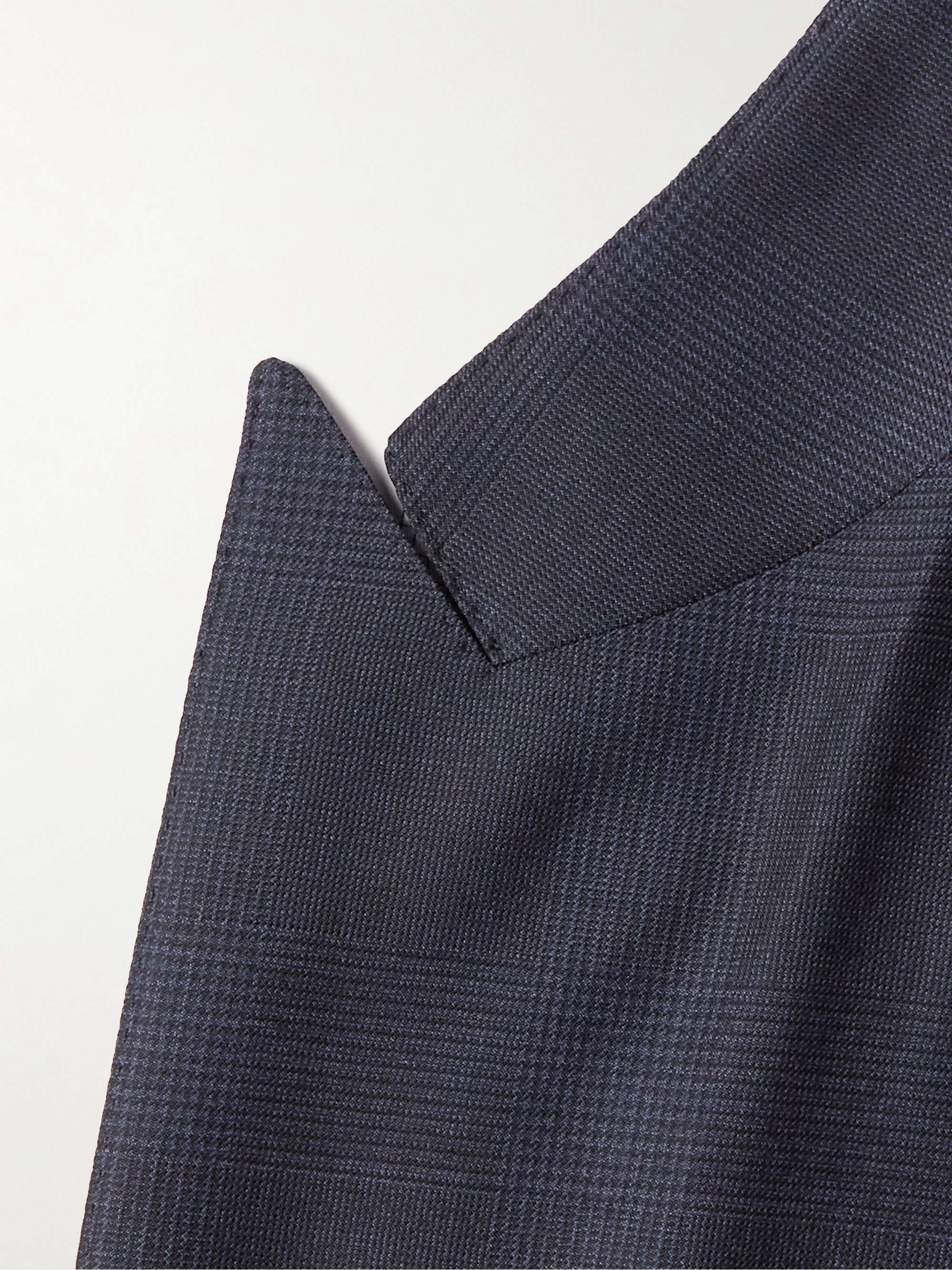 TOM FORD Shelton Prince of Wales Checked Wool Suit Jacket