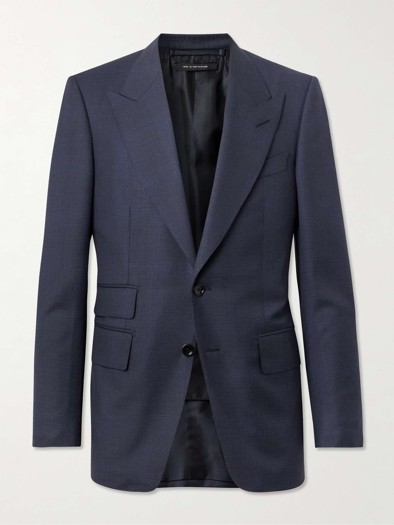 TOM FORD Shelton Prince of Wales Checked Wool Suit Jacket for Men | MR ...