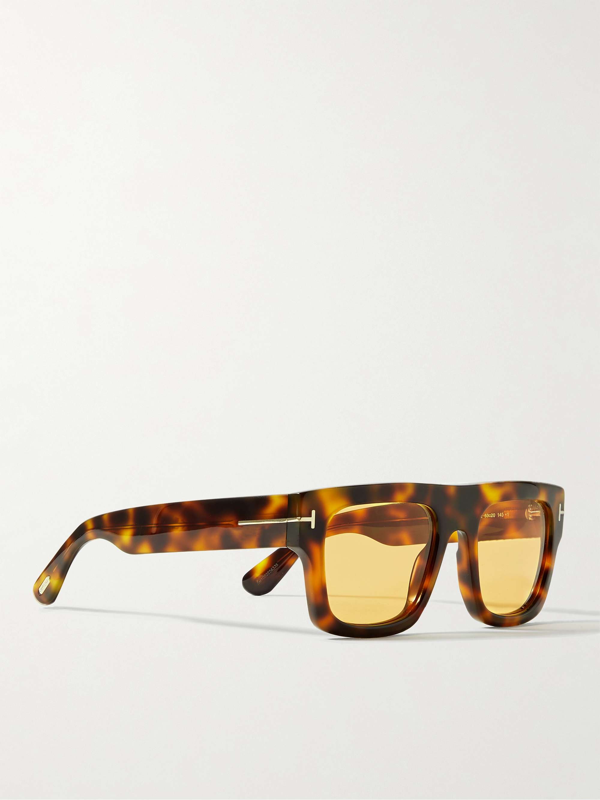 TOM FORD Square-Frame Tortoiseshell Acetate Sunglasses