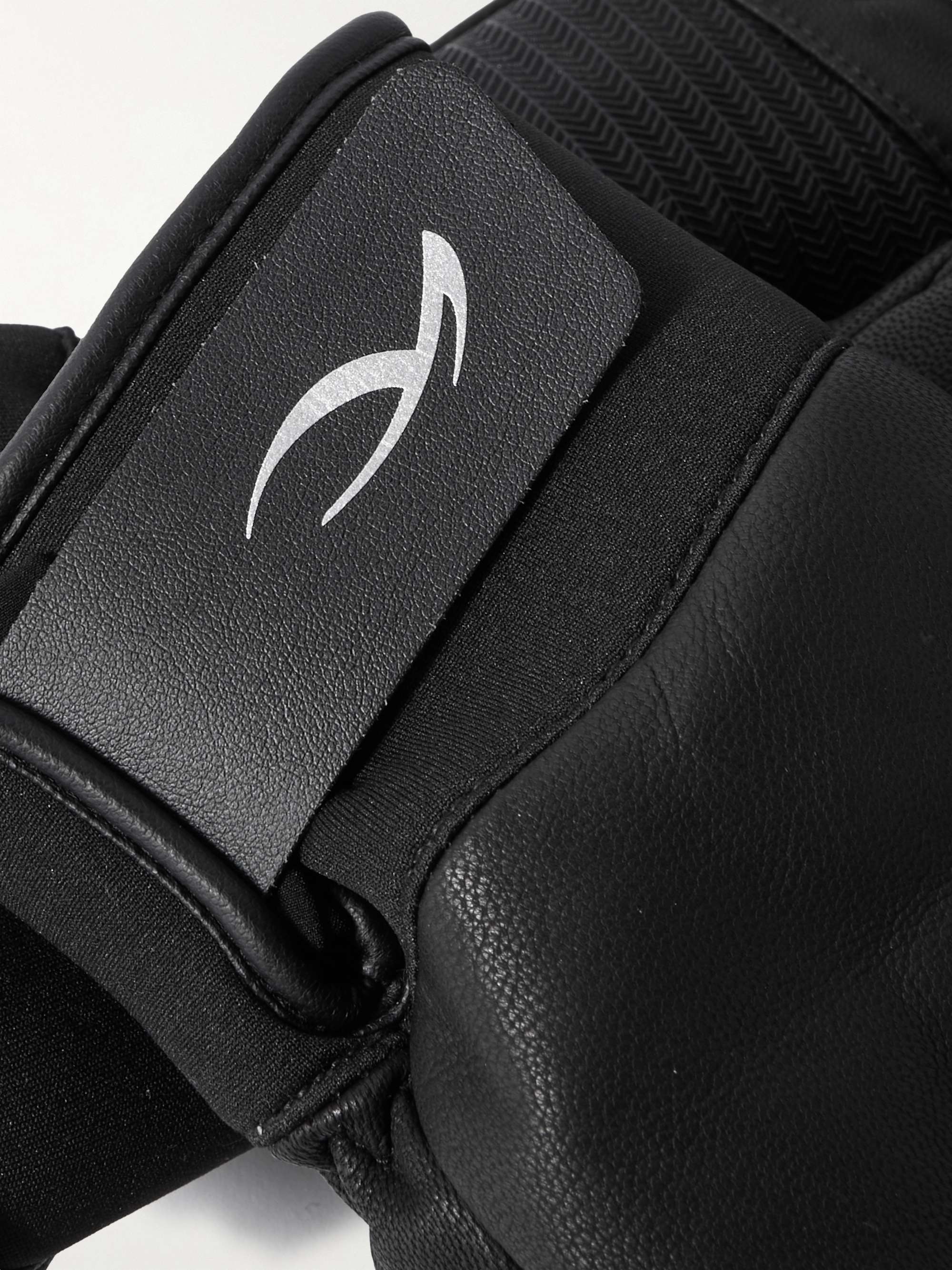KJUS Performance Leather and Neoprene Ski Gloves