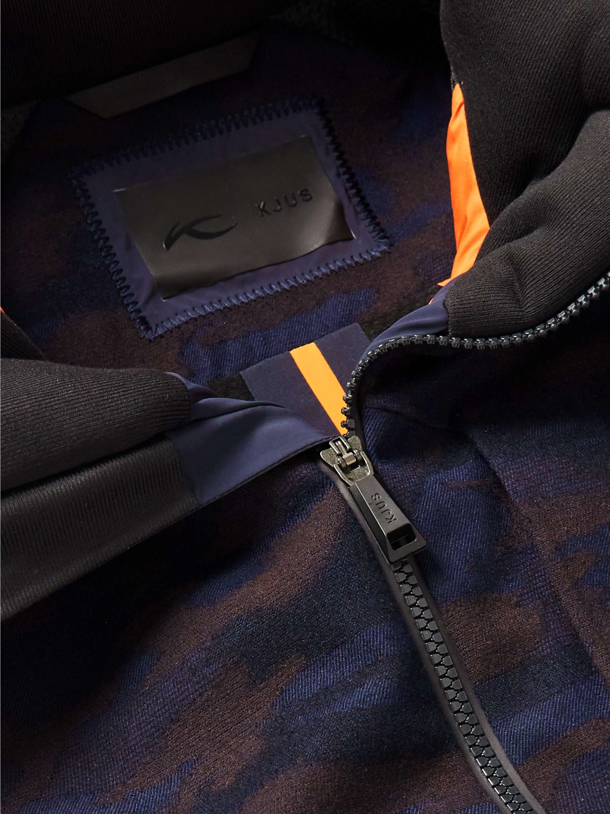 KJUS Glacier Pro Printed Storm System® Wool-Twill Hooded Down Ski Jacket