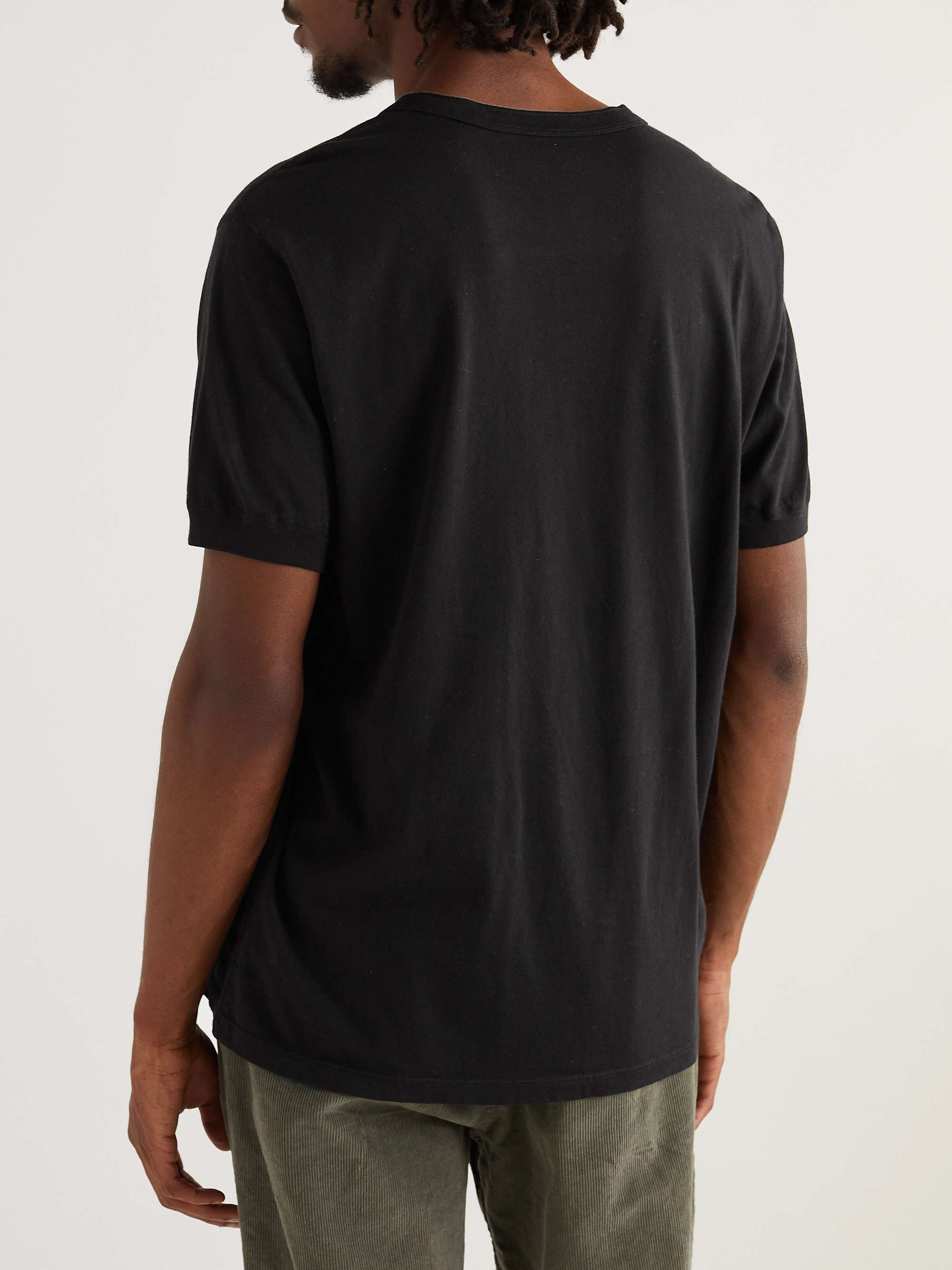 SAVE KHAKI UNITED Supima Cotton-Jersey Henley T-Shirt