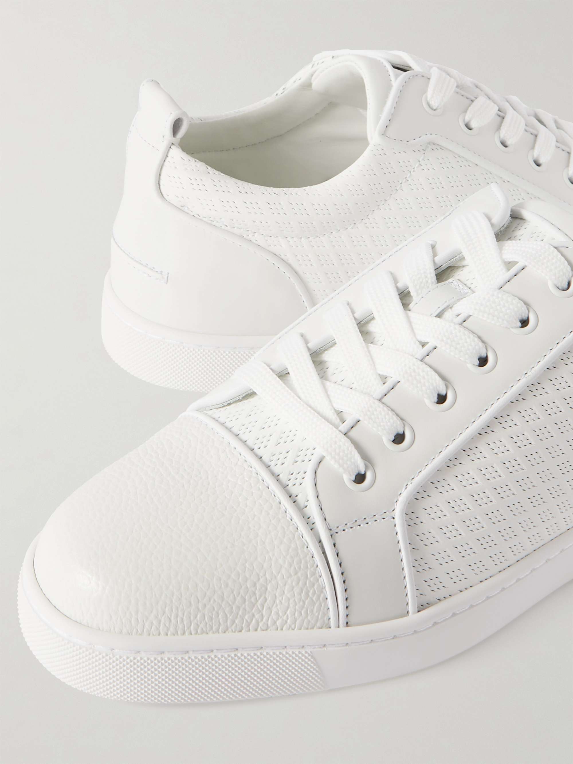 Men's Louis Tonal Perforated Leather High-Top Sneakers