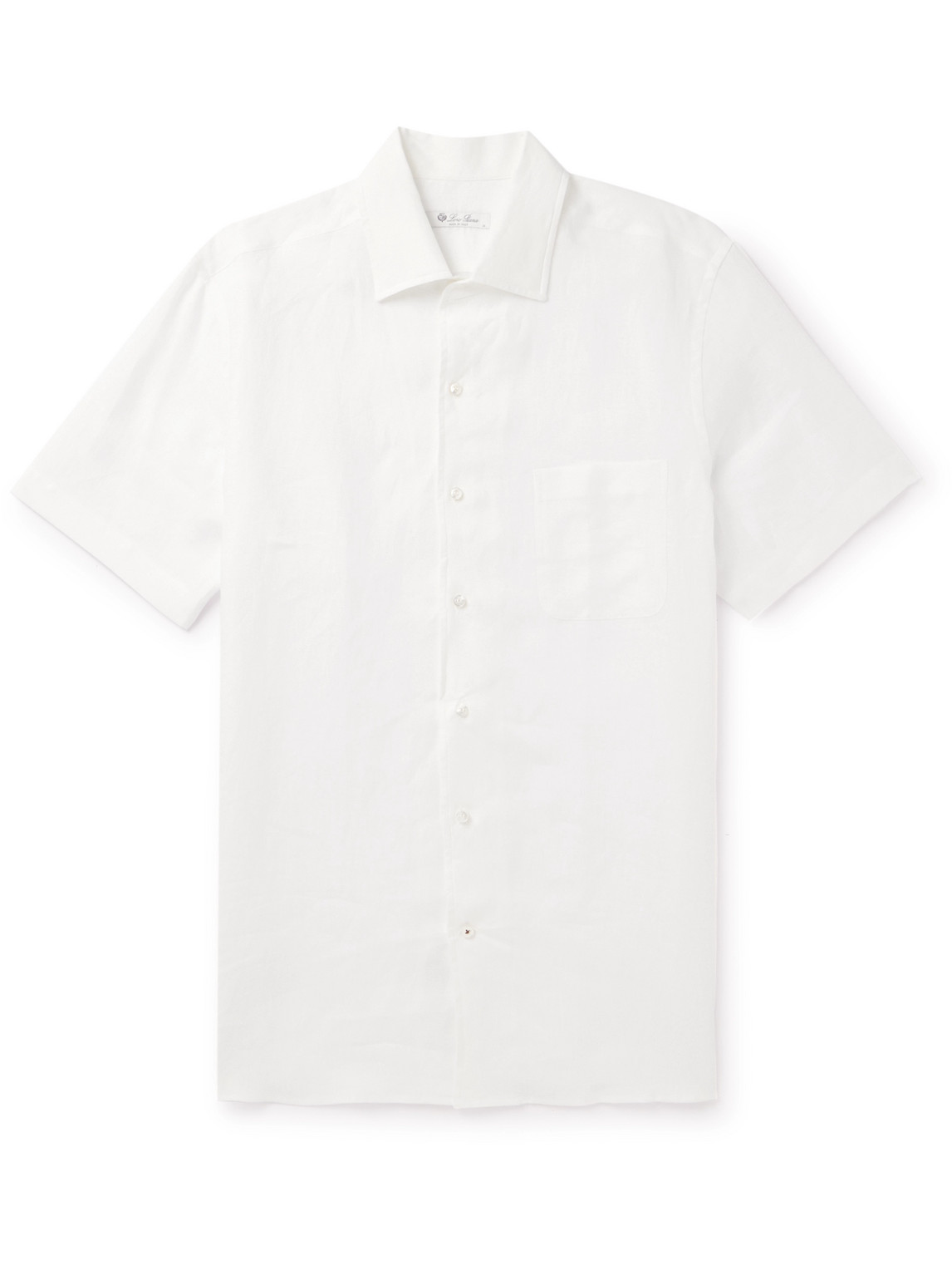 Loro Piana Arizona Linen Shirt In White