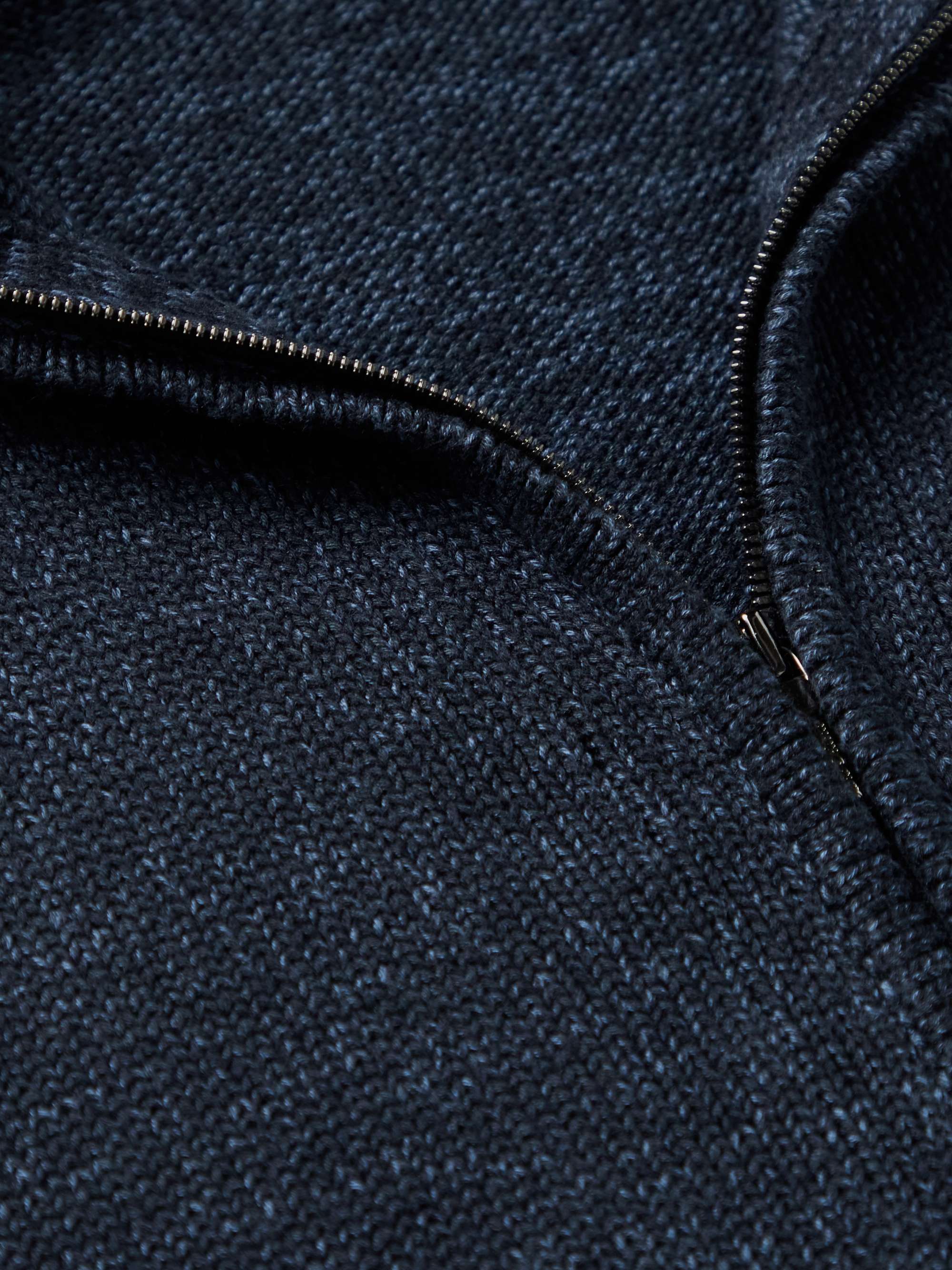 LORO PIANA Silk and Linen-Blend Zip-Up Cardigan