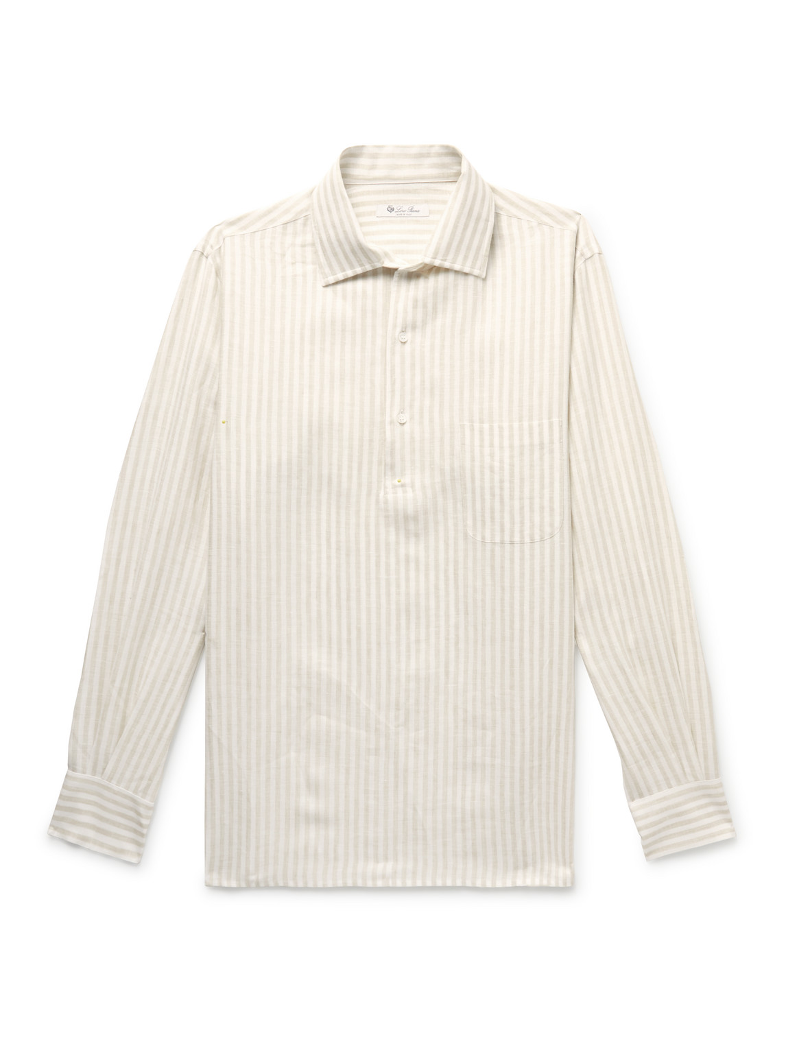 Loro Piana - Arizona Striped Linen Shirt - Men - Neutrals - XXL