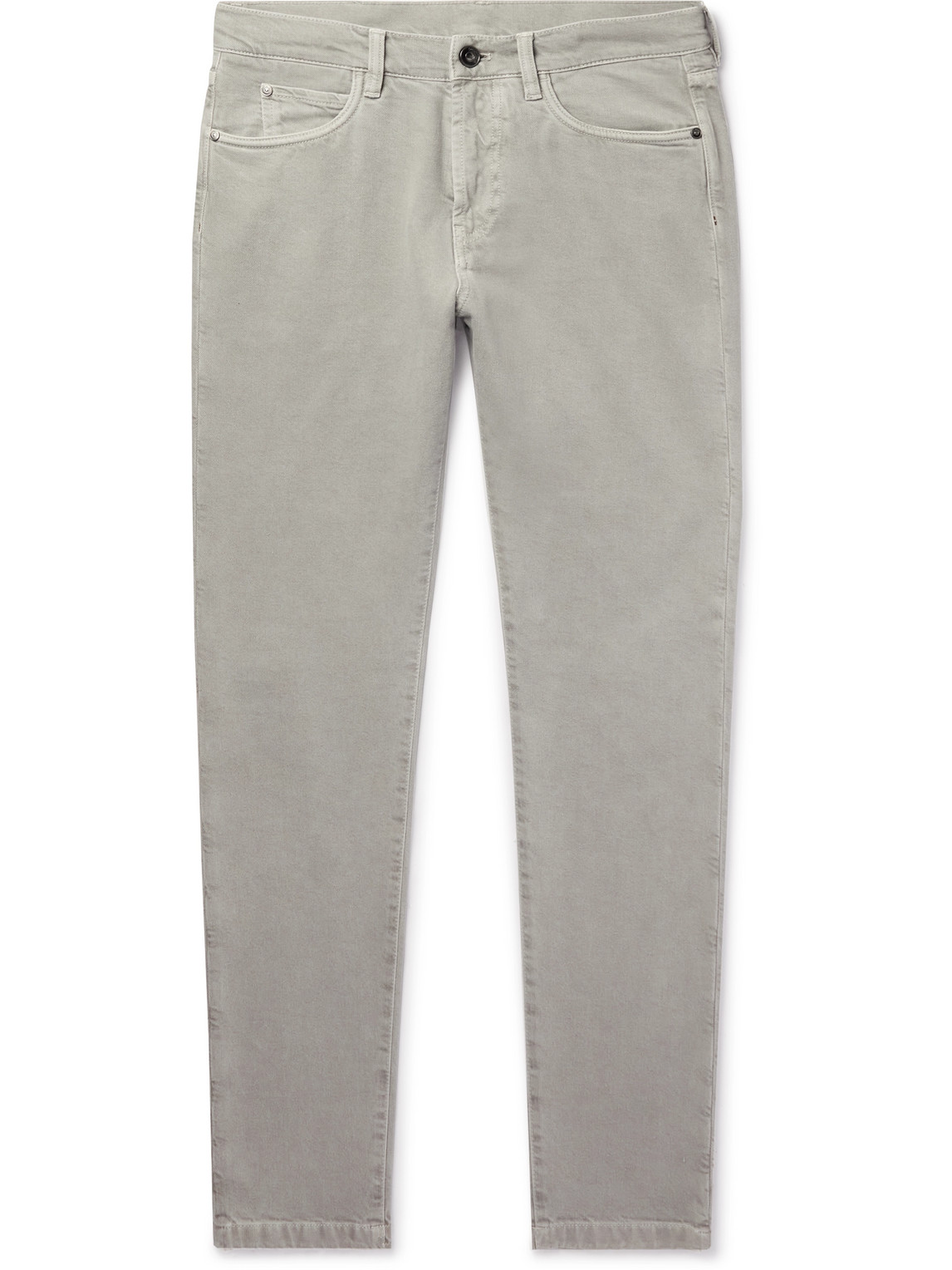 Loro Piana New York Straight-leg Jeans In Gray