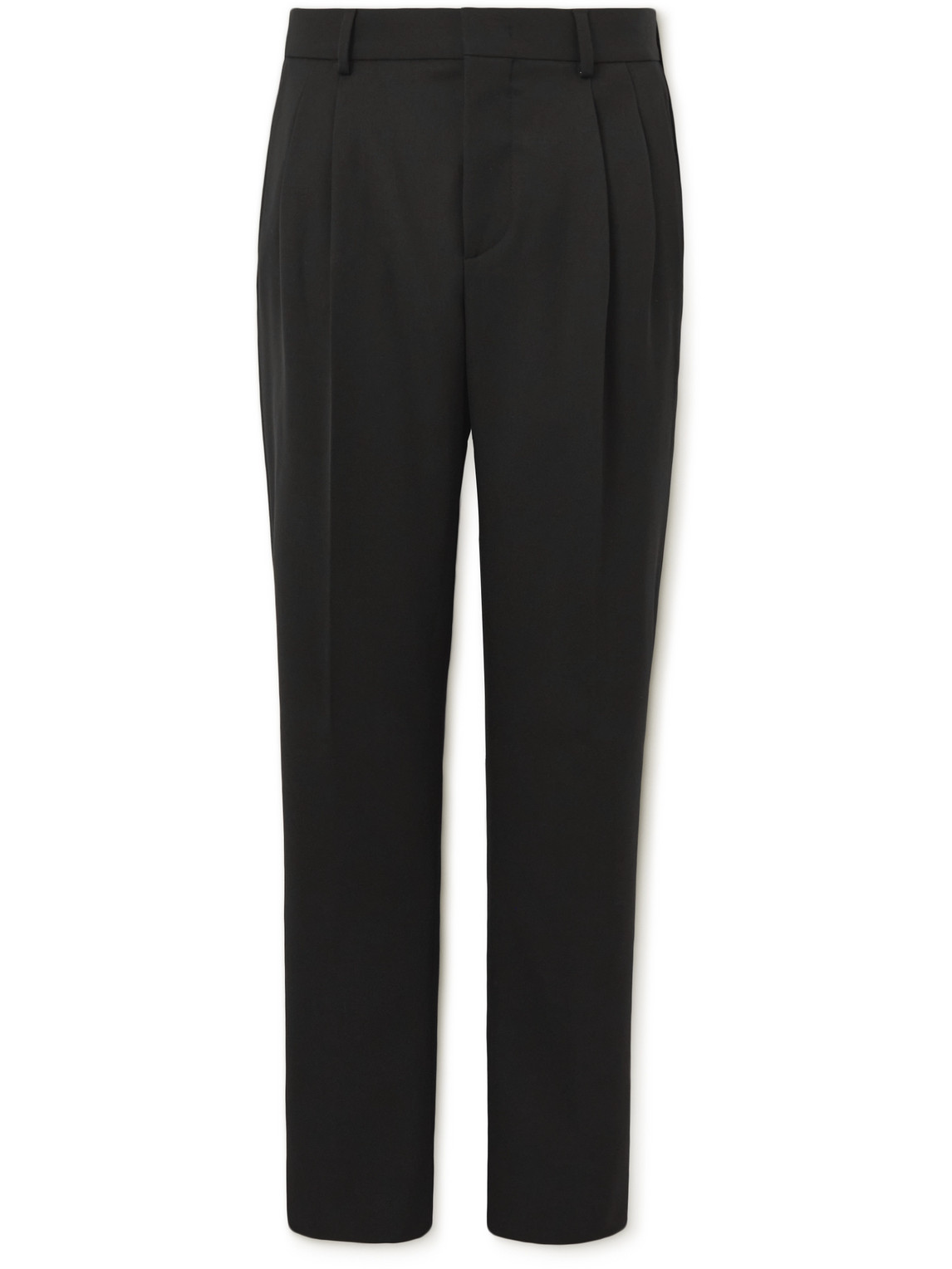 Loro Piana City Slim-fit Virgin Wool Trousers In Gray